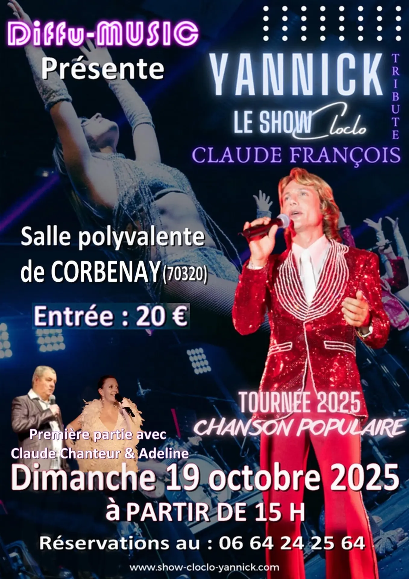 Affiche 19.10.25 Cloclo Corbenay