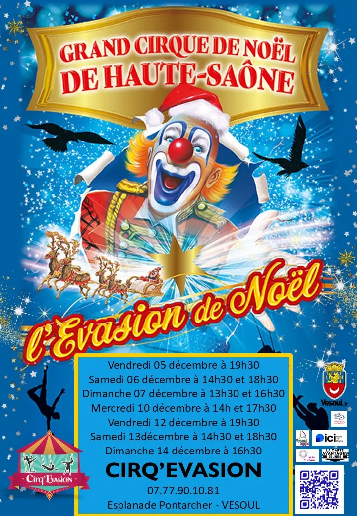 Affiche A4 Noel 2025 Cirq evasion