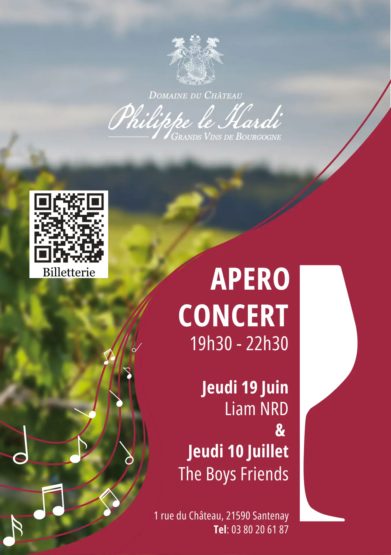 affiche apéro concert
