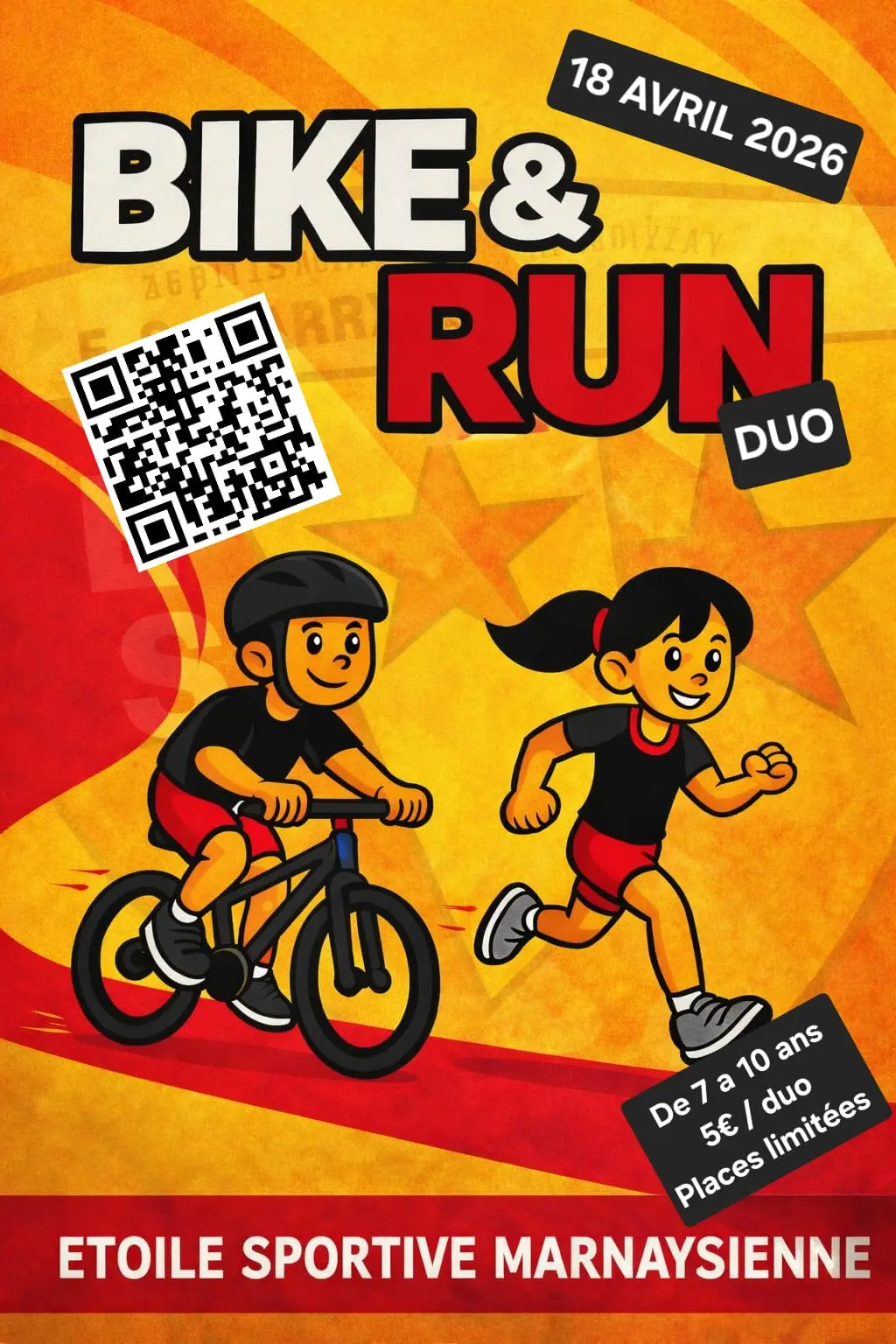 Affiche Bike & Run 7-10 ans 2026