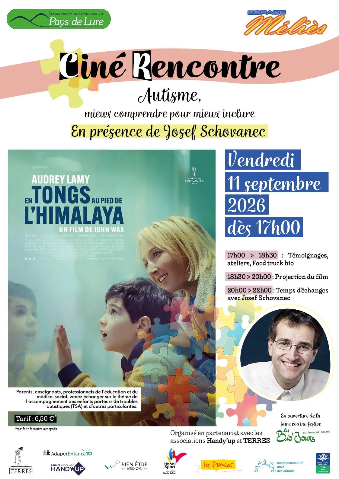 Affiche Ciné rencontre Handicap autisme 110926