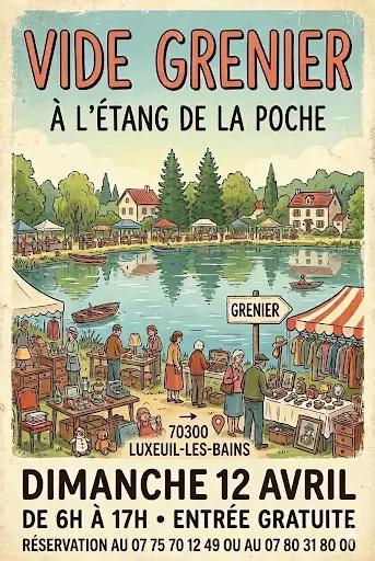 Vide grenier Etang de la Poche Luxeuil