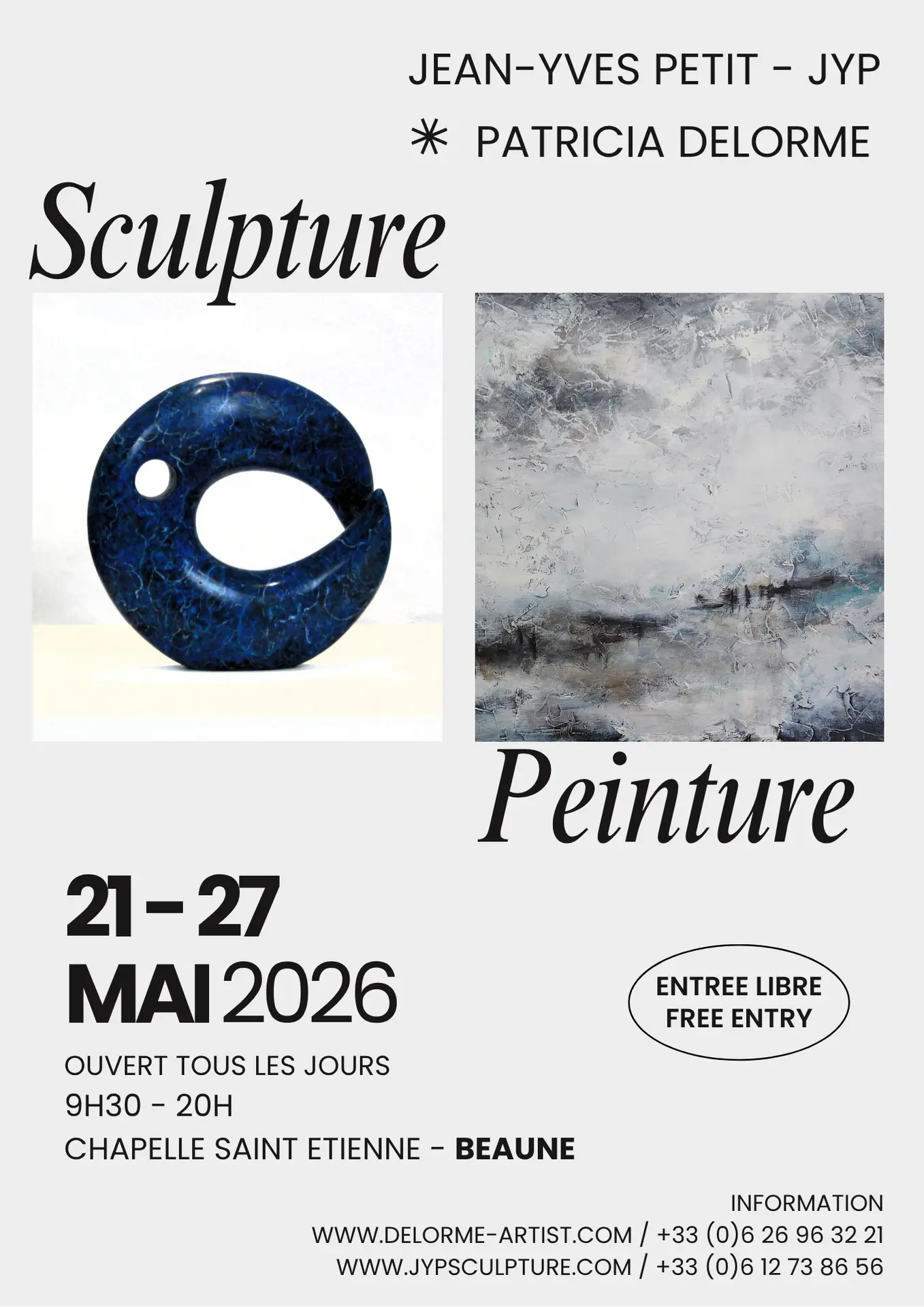 Affiche expo DELORME-PETIT