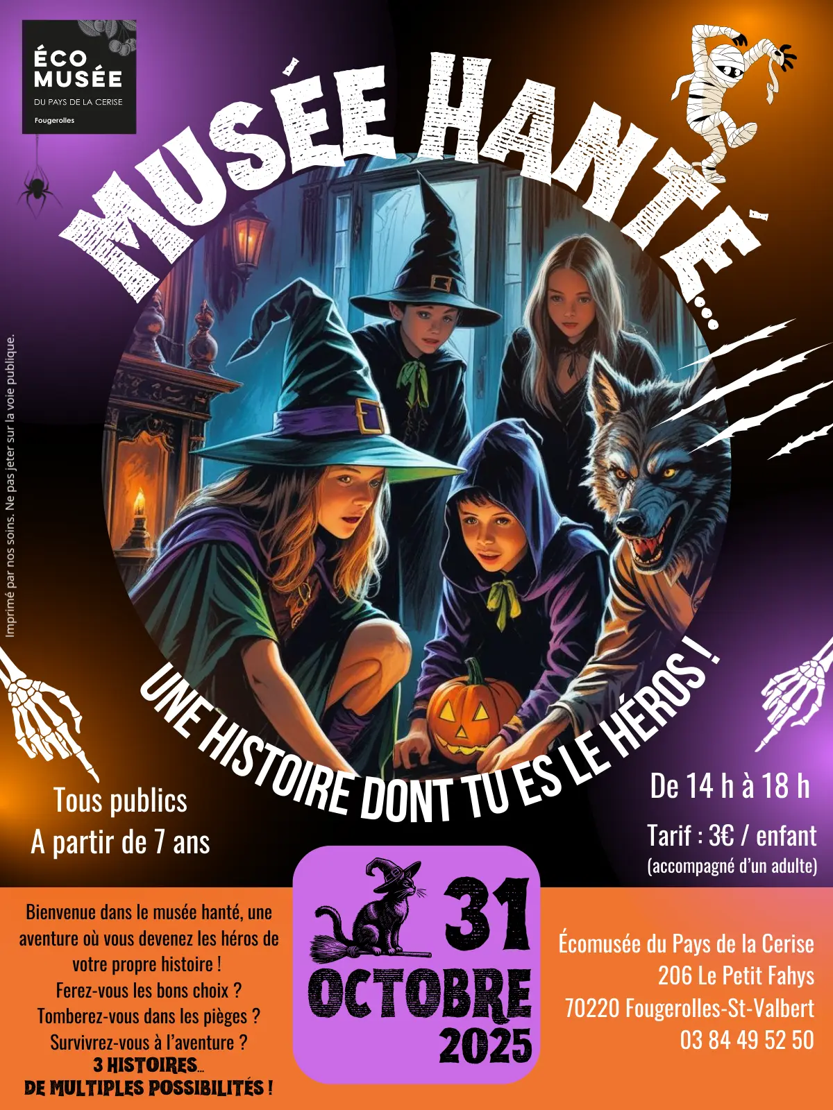 Bienvenue dans le musée hanté, une aventure palpitante où tu deviens le héros de ta propre histoire ! En pénétrant dans ce musée mystérieux, tu te retrouves entouré d'œuvres d'art animées, de murmures étranges et de corridors sinistres. Chaque salle - 2