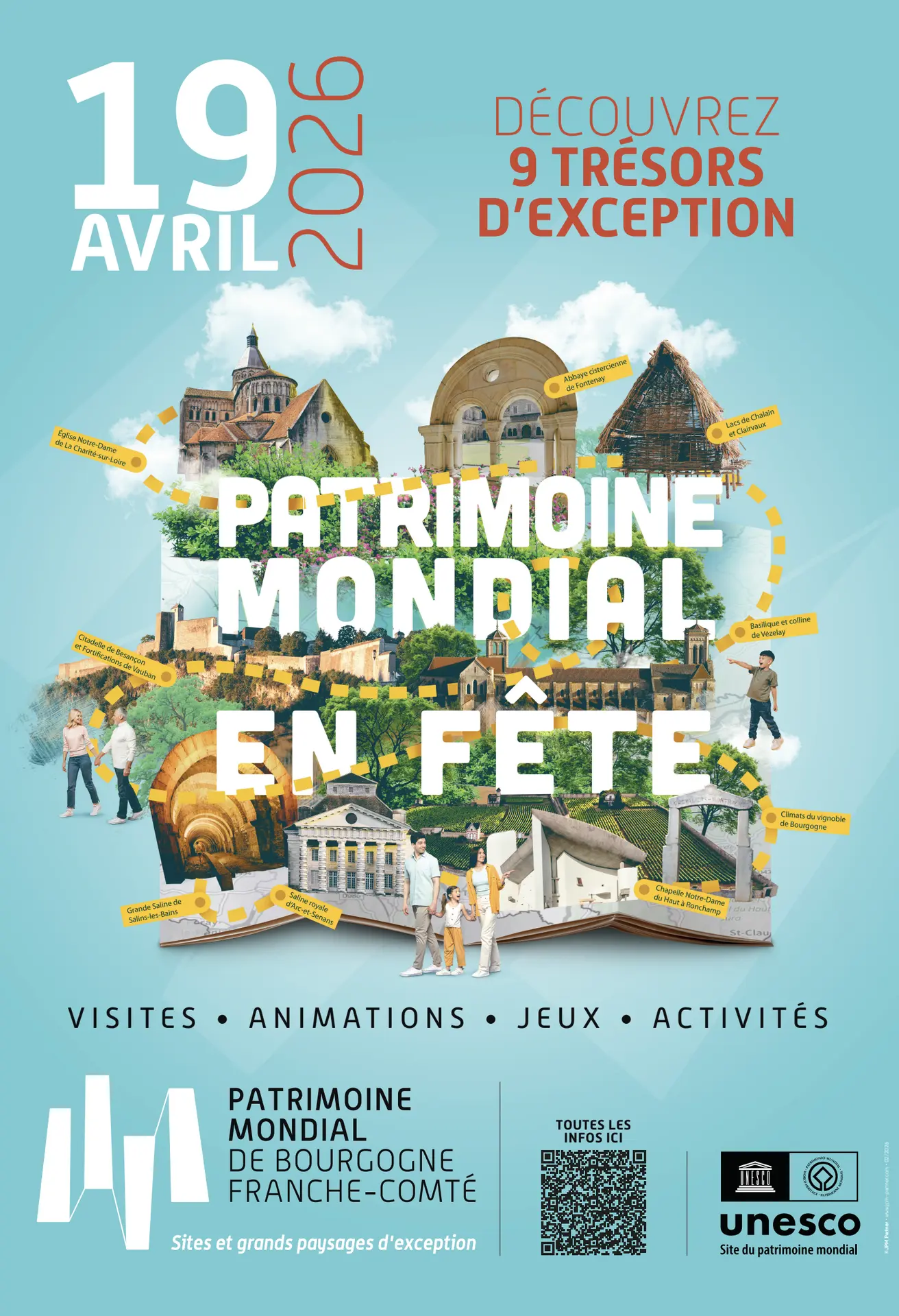Affiche Patrimoine mondial en Fête 19042026