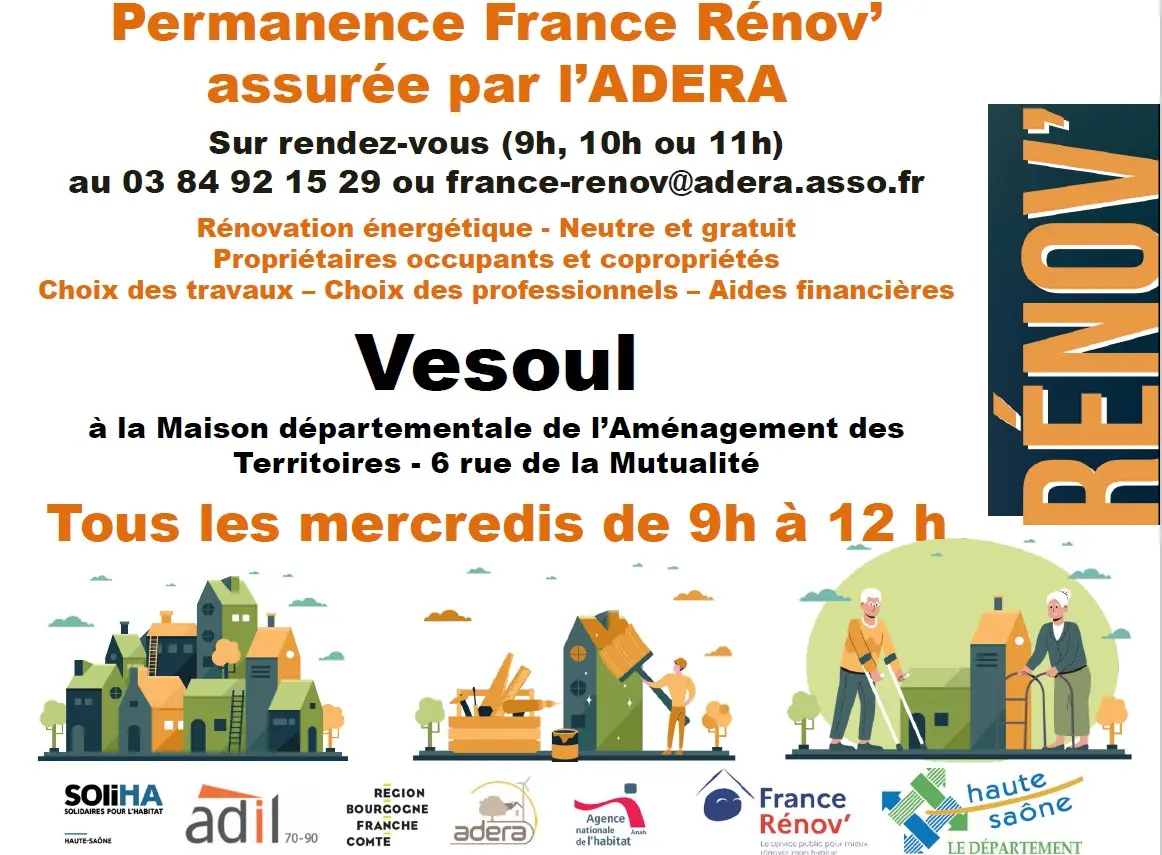 Affiche Permanence ADERA Vesoul