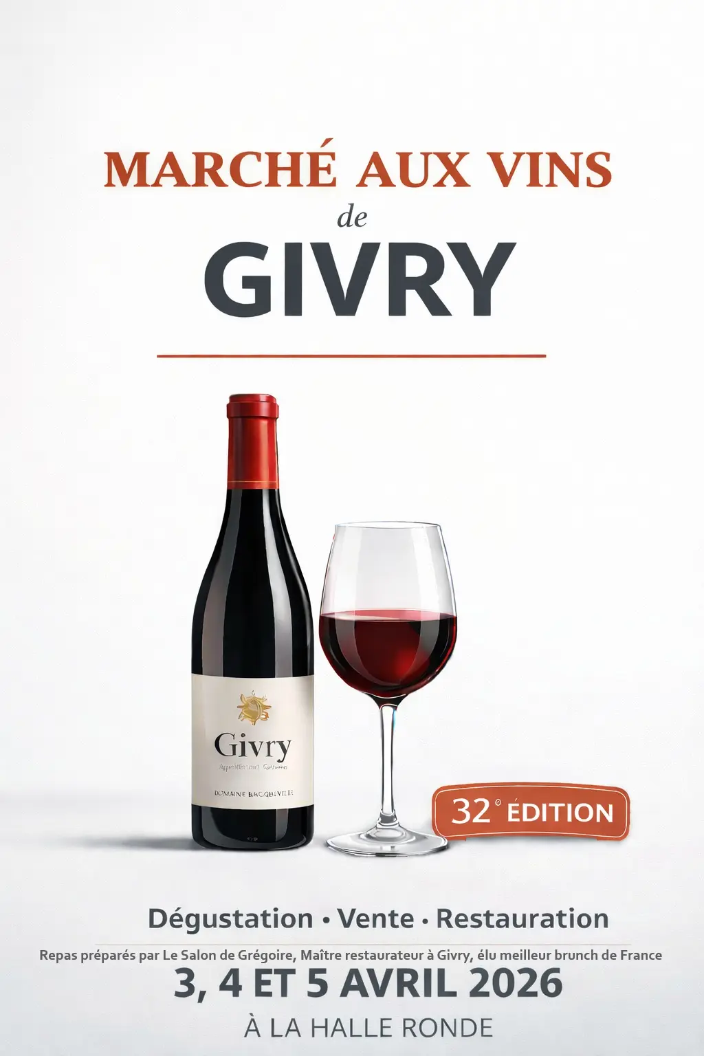 Affiche marché aux vins 2026
