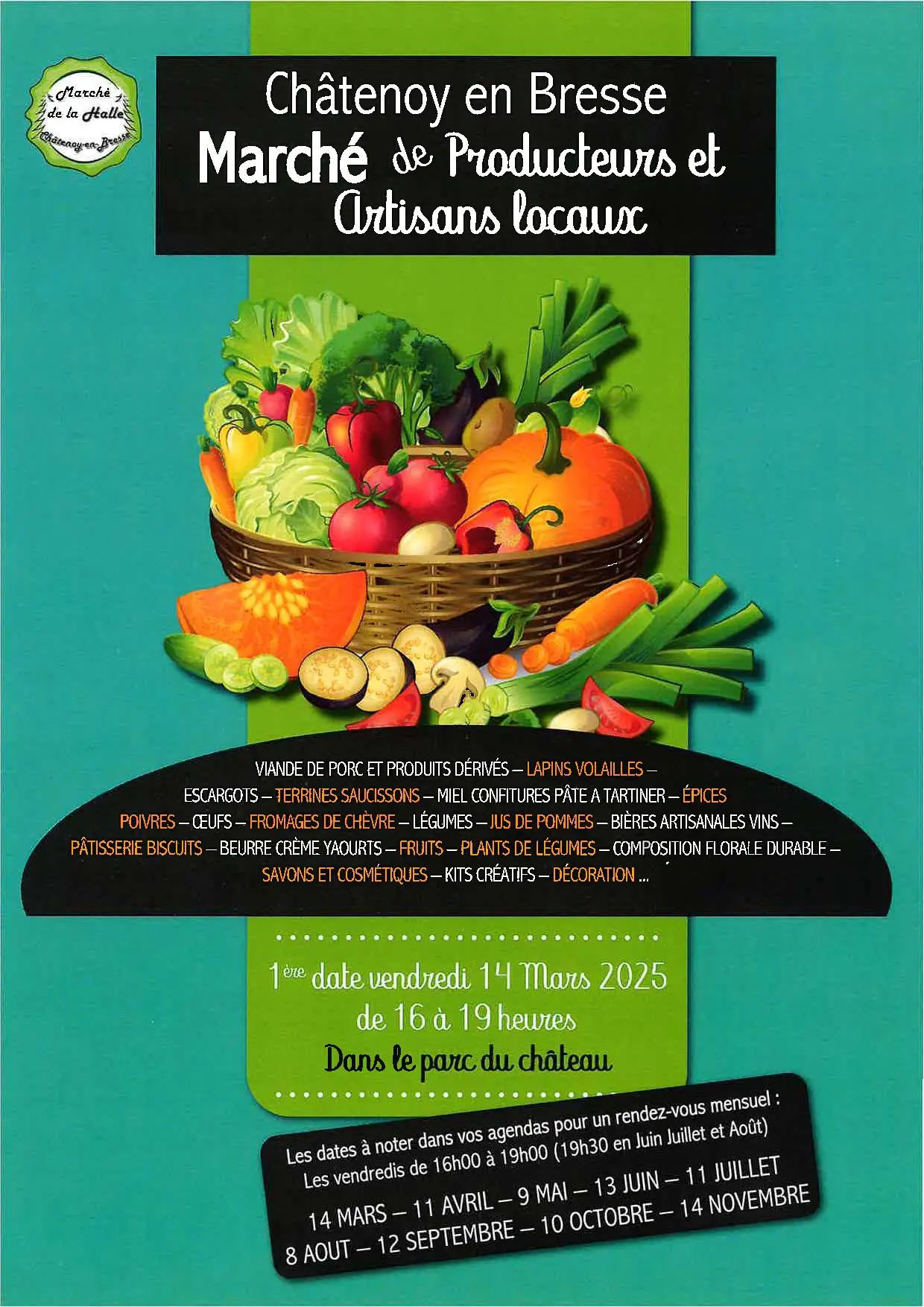 Affiche marché de producteurs