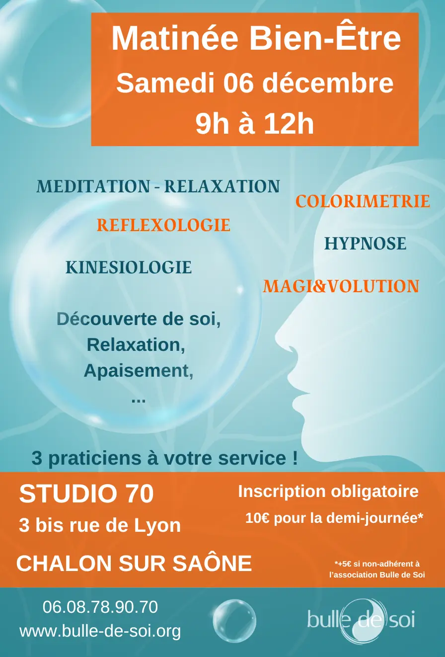Affiche matinée bien-être 6 décembre