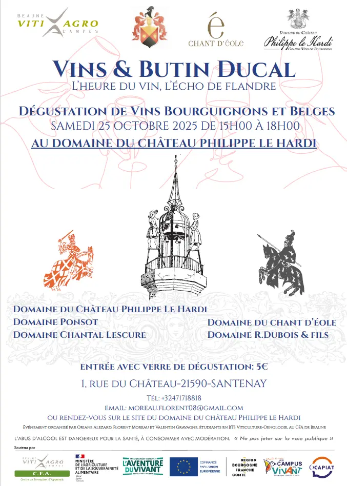 Affiche salon vins et butin ducal
