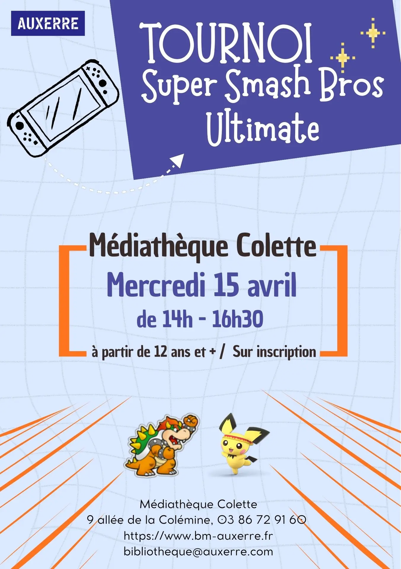Affiche super smash bros