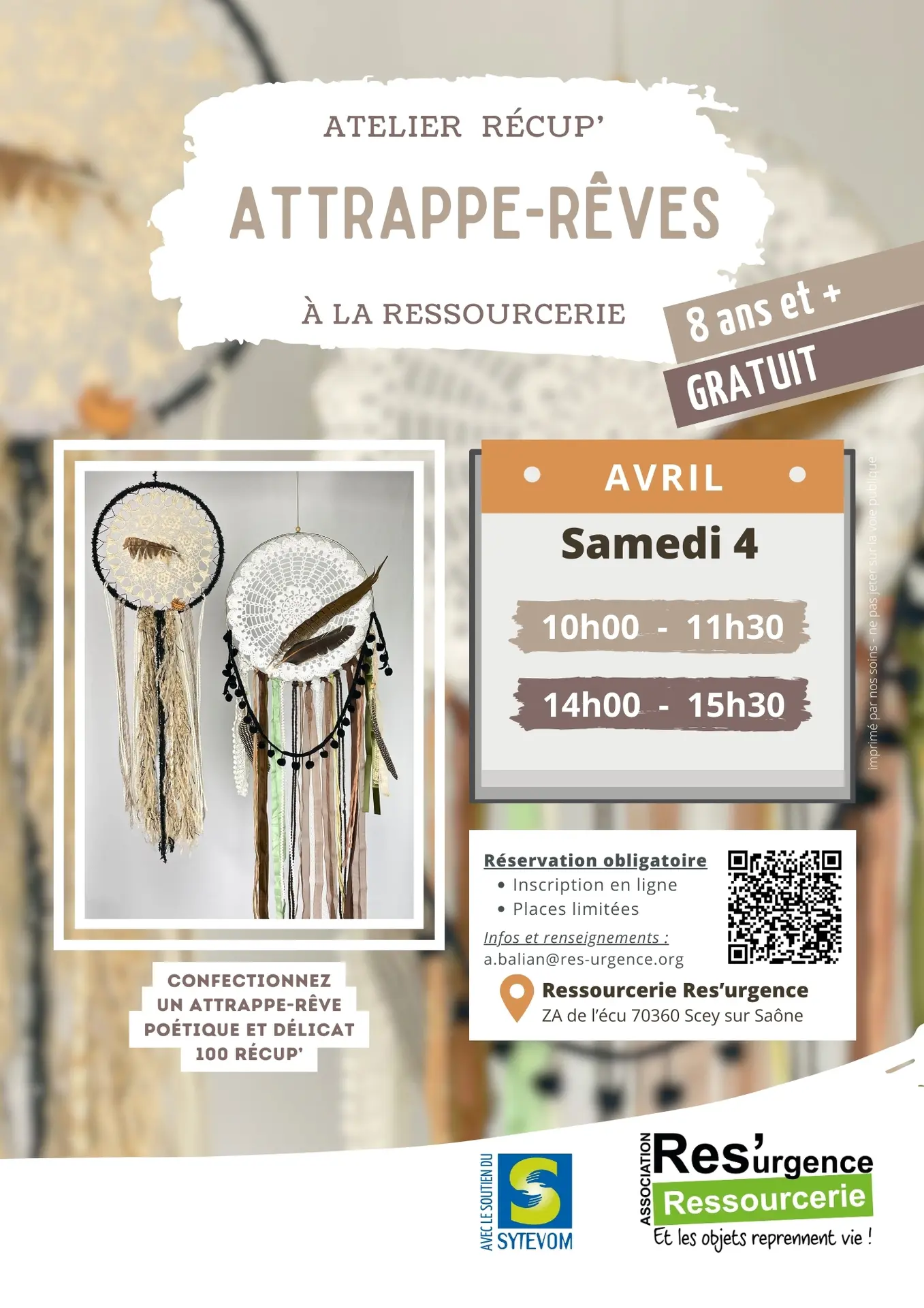 Affiche atelier Attrape reves