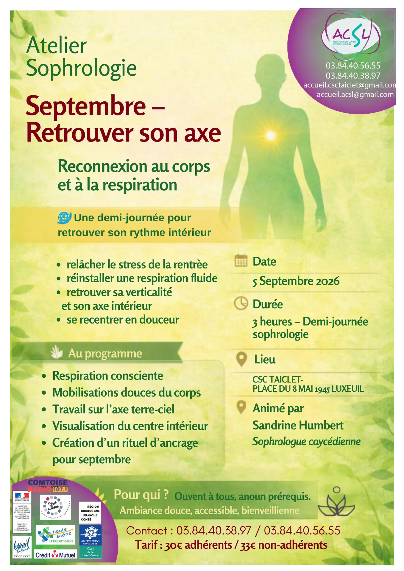 Atelier sophrologie