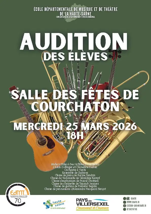 Audition Courchaton EDMT 25mars