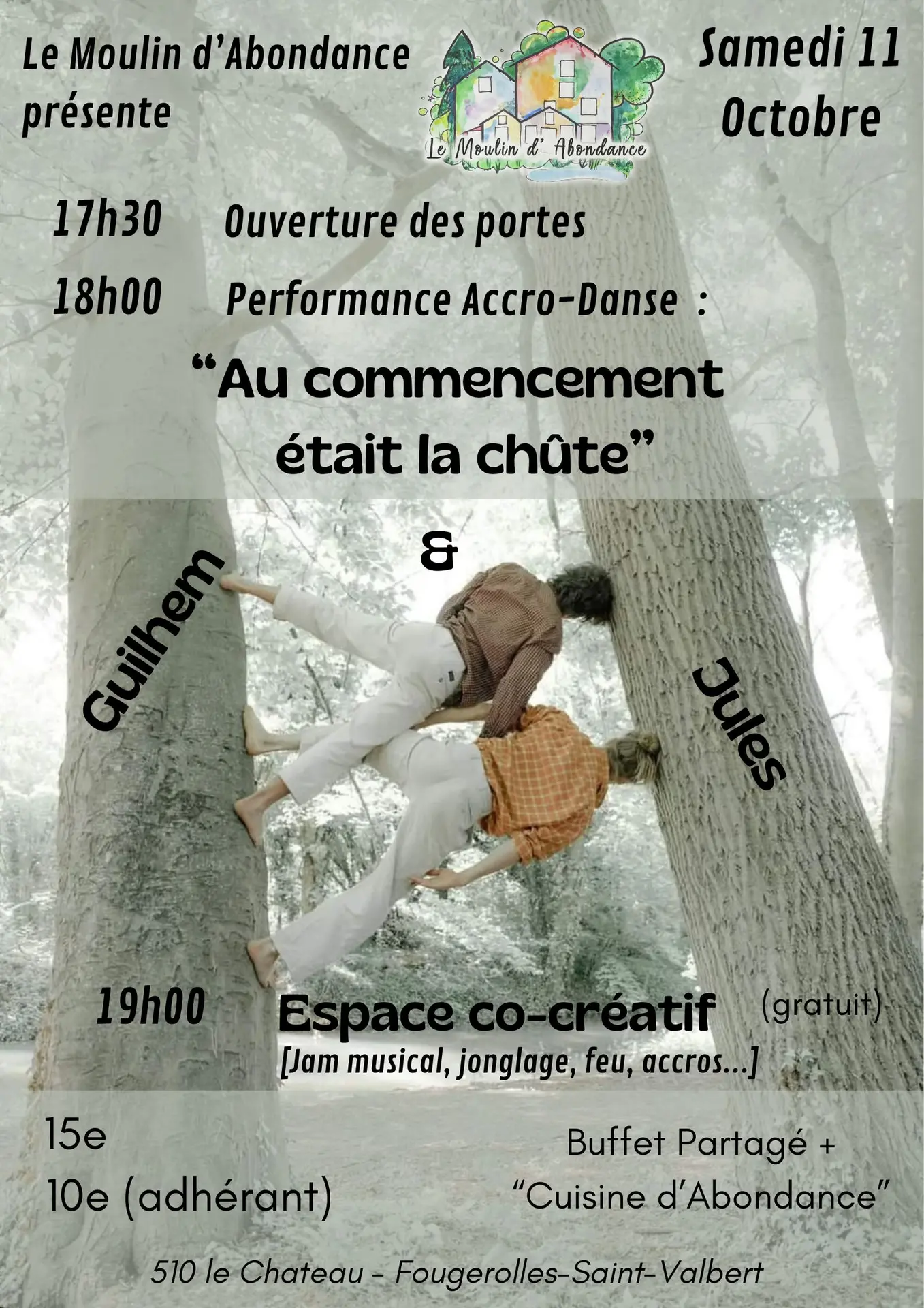 Performance accro-danse : Au commencement étais la Chutte