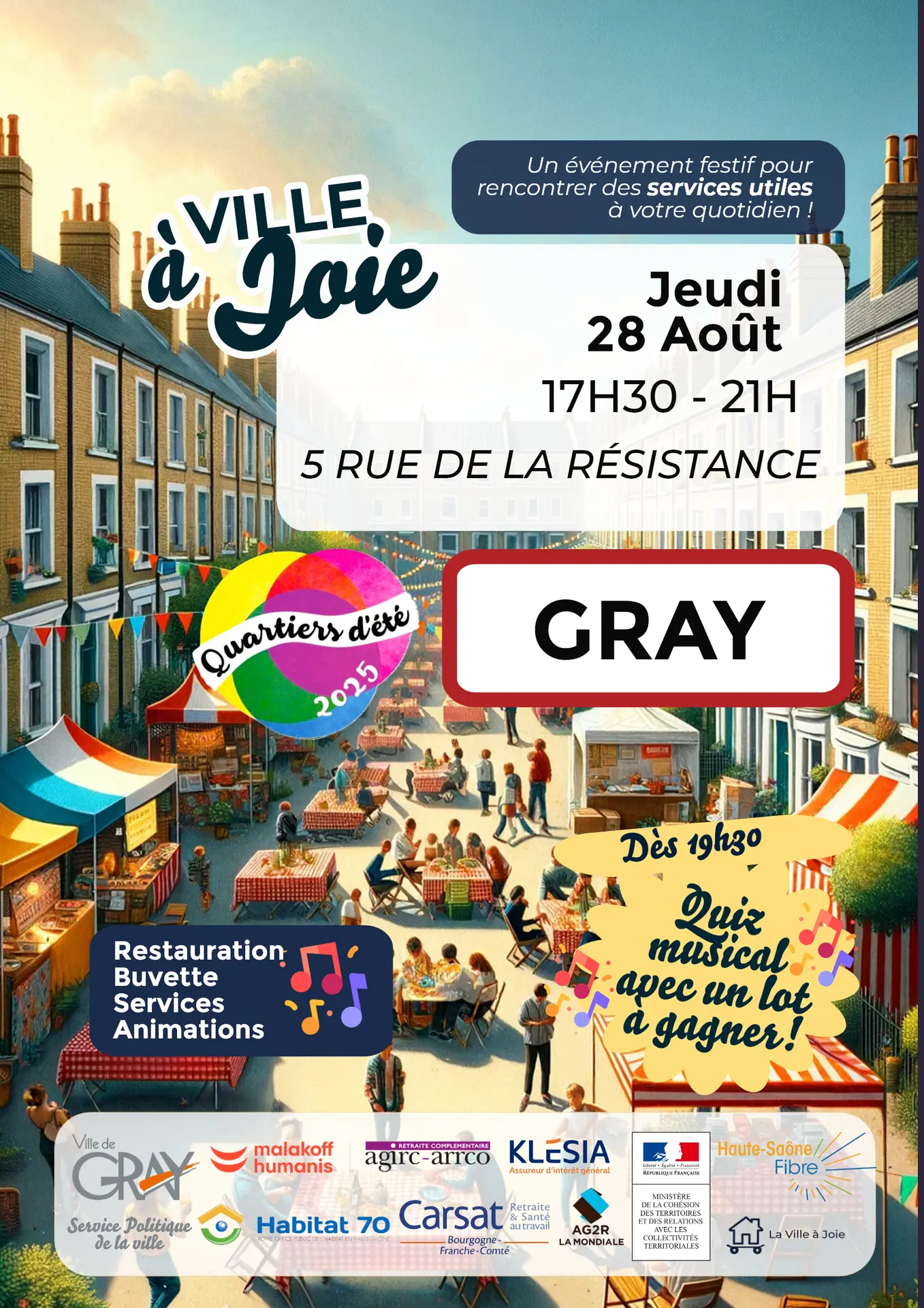 Ville à joie Gray
