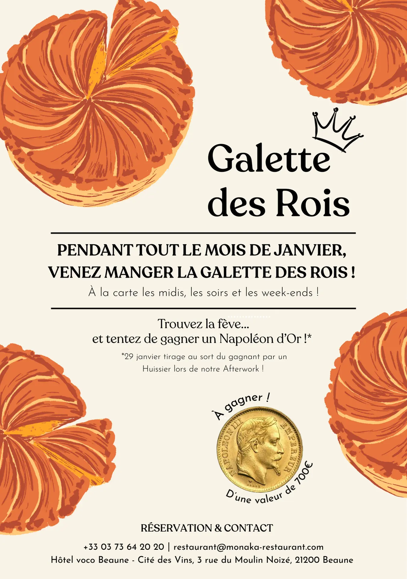 La Galette des Rois - Restaurant Monaka