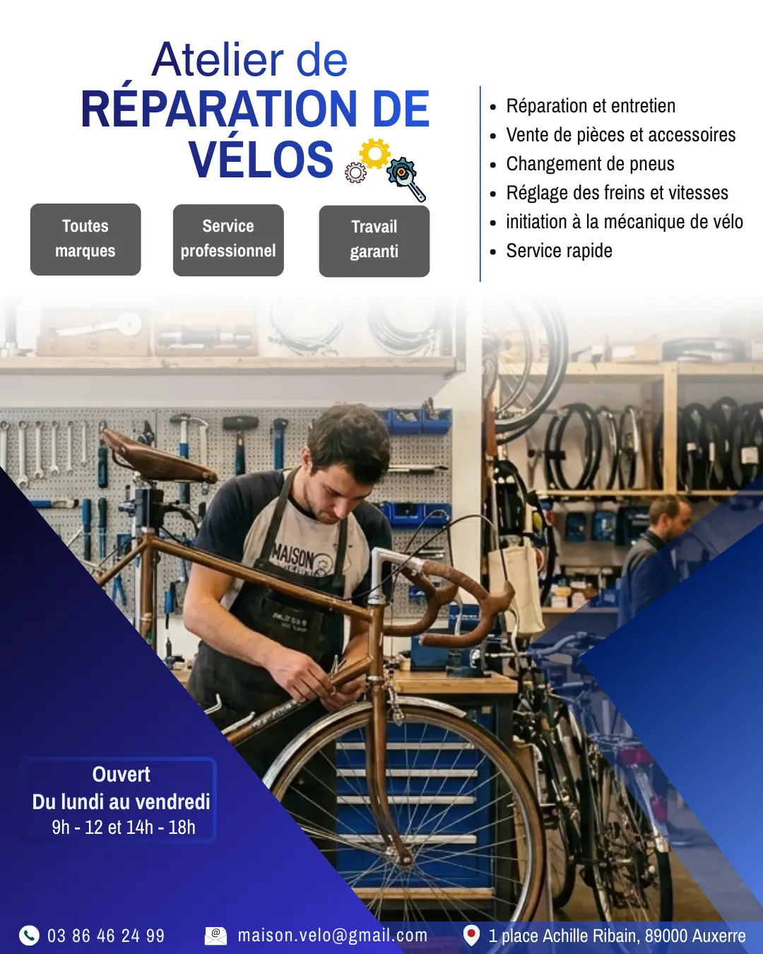 réparation vélo