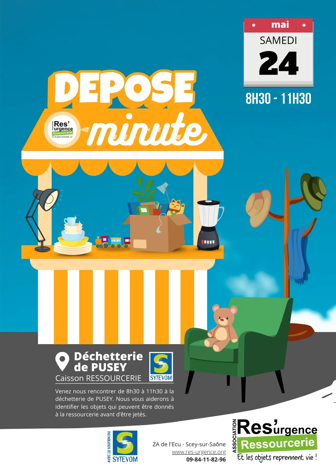 Affiche Dépose minute Pusey