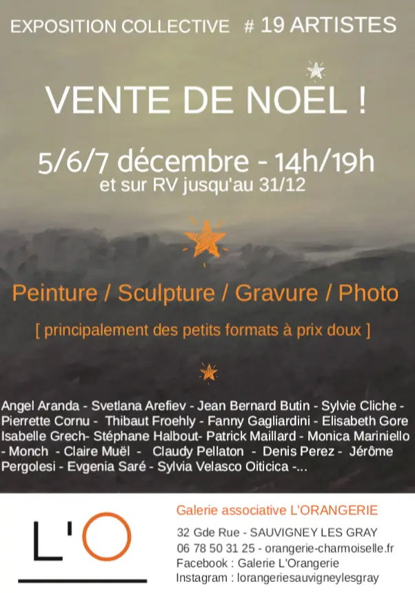 Exposition collective - vente de Noel