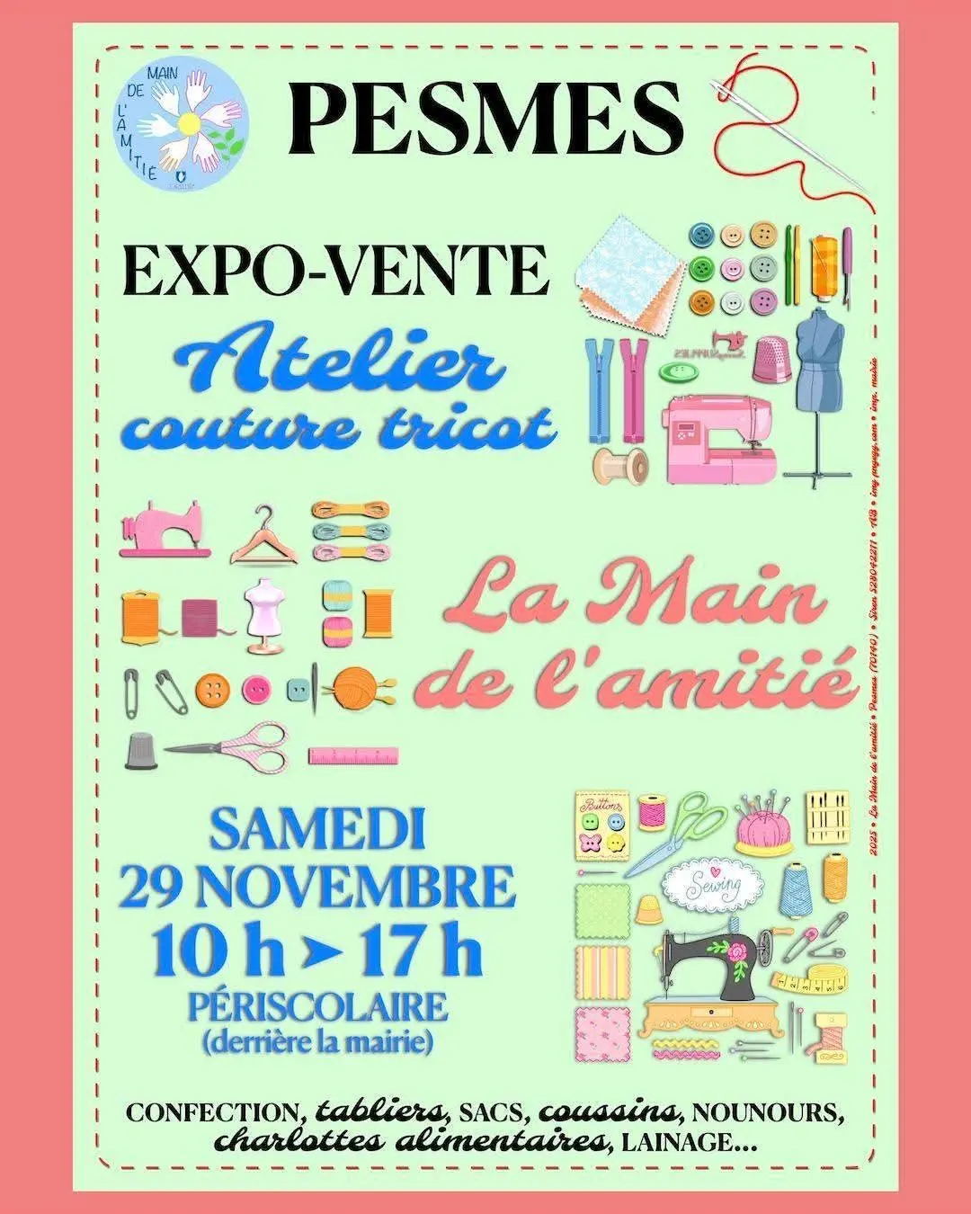 Expo-vente Atelier couture et tricot