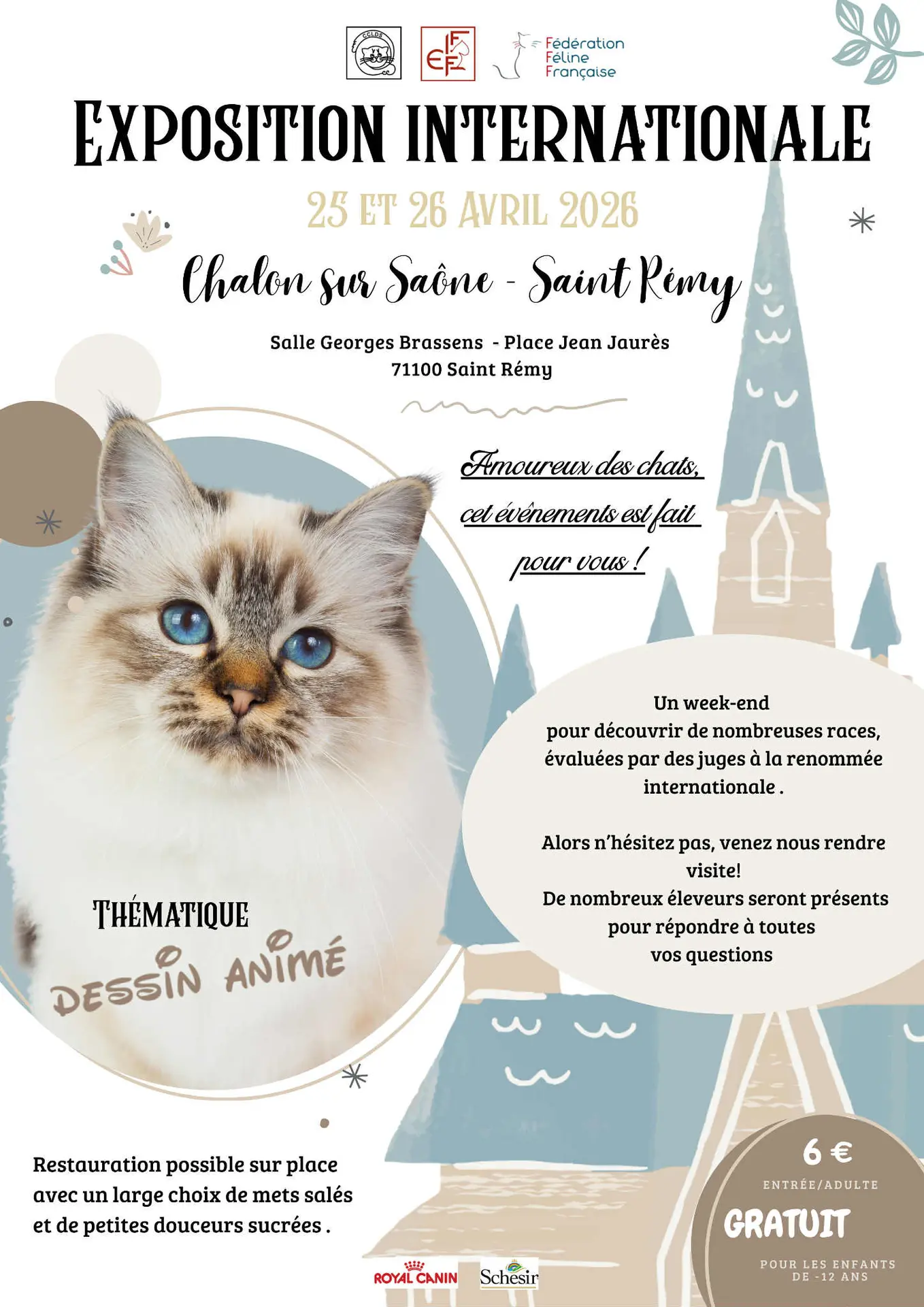 FLYER EXPOSITION FELINE