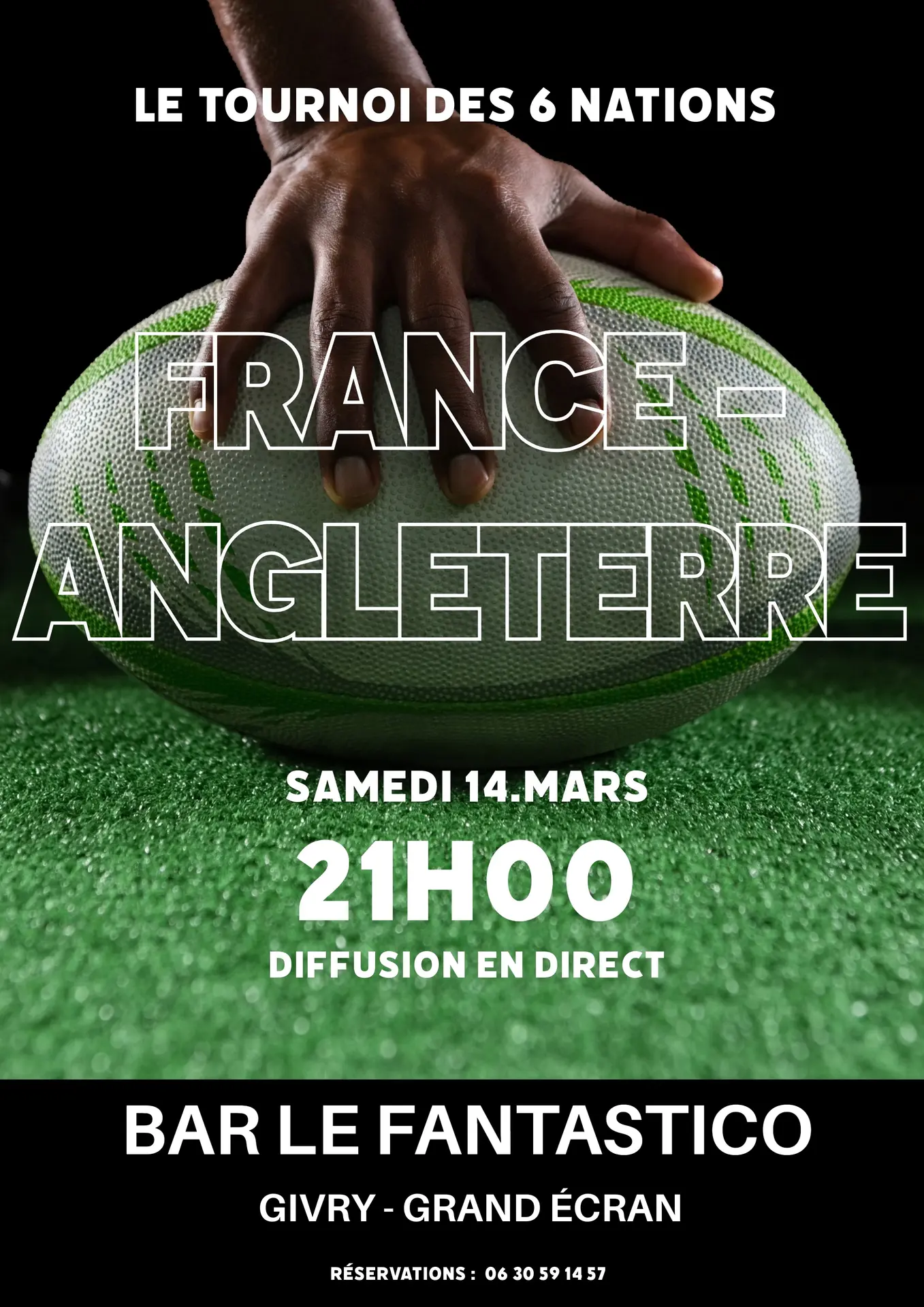 FRANCE ANGLETERRE 14 MARS  AFFICHE