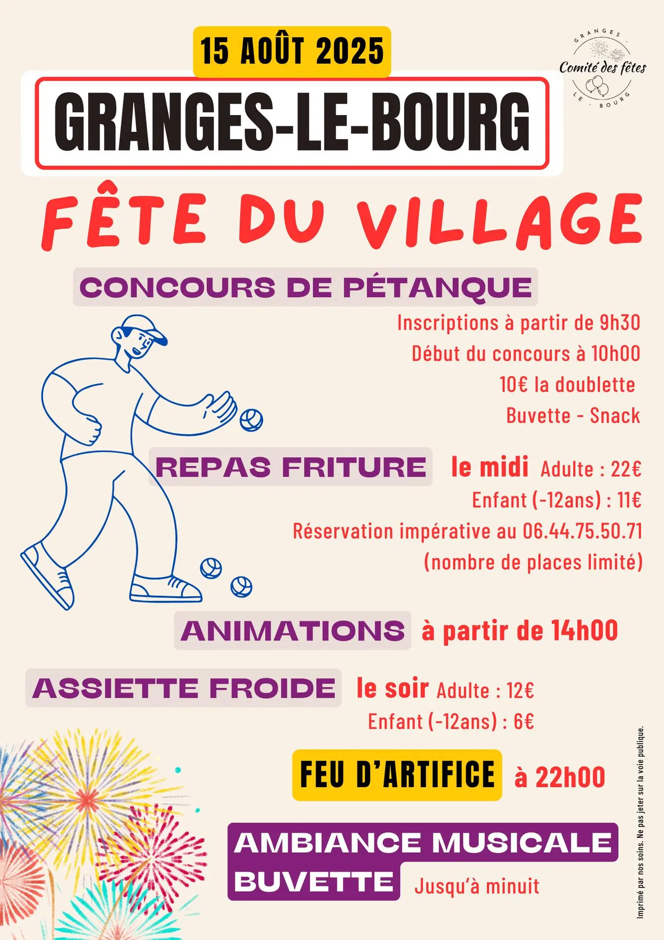 Fête du village GLB 15 aout