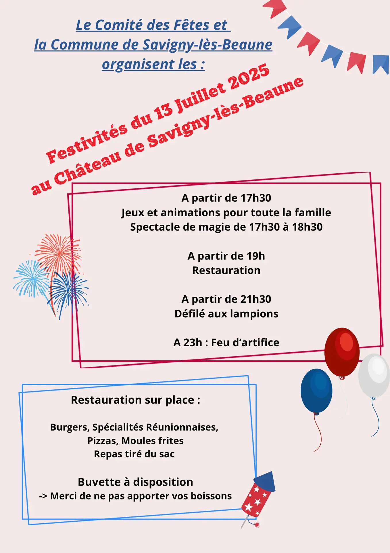 Festivités 13 juillet