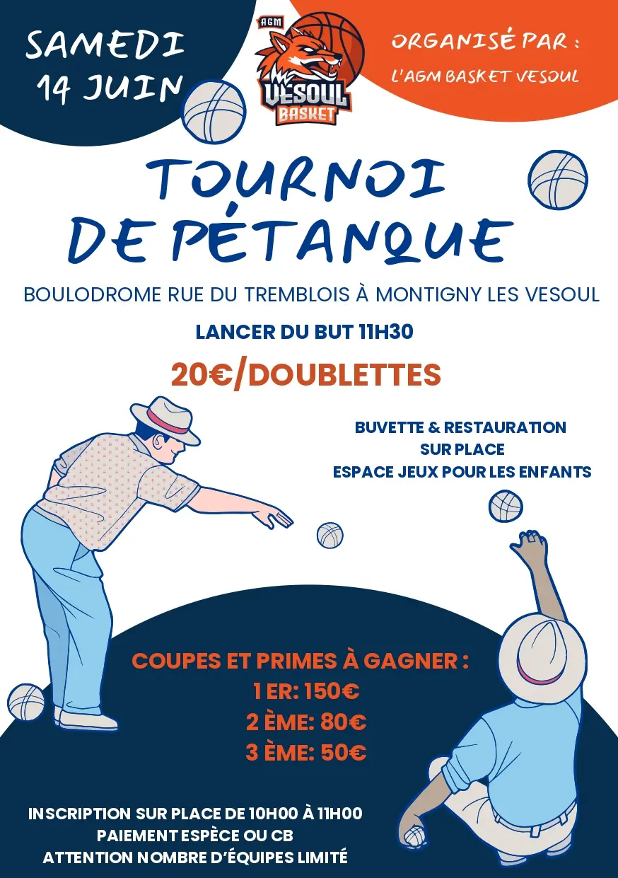 Flyer A5 Sport Tournoi Pétanque Illustratif Bleu, Beige et Rouge_page-0001