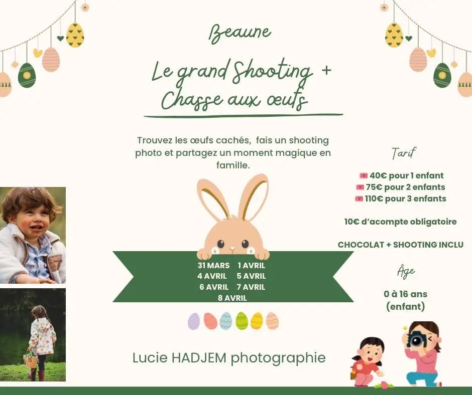 CHASSE AUX ŒUFS ET SHOOTING PHOTO