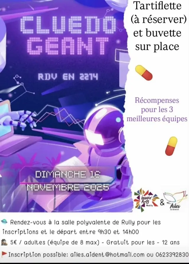 CLUEDO GEANT à Rully le 16/11/2025