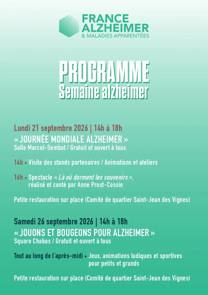 Jouons et bougeons pour Alzheimer - Programme