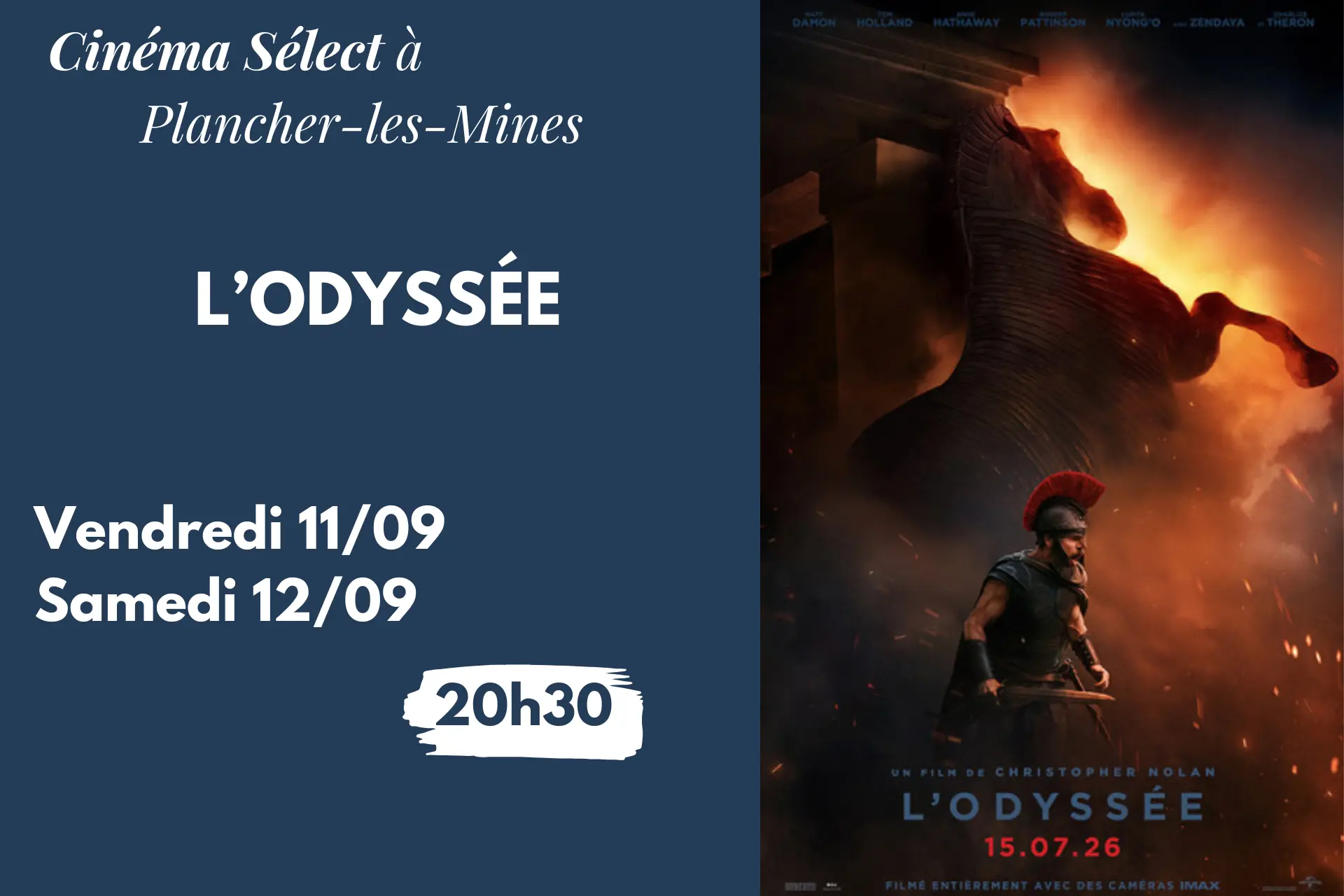Prog cinéma - L'Odyssée