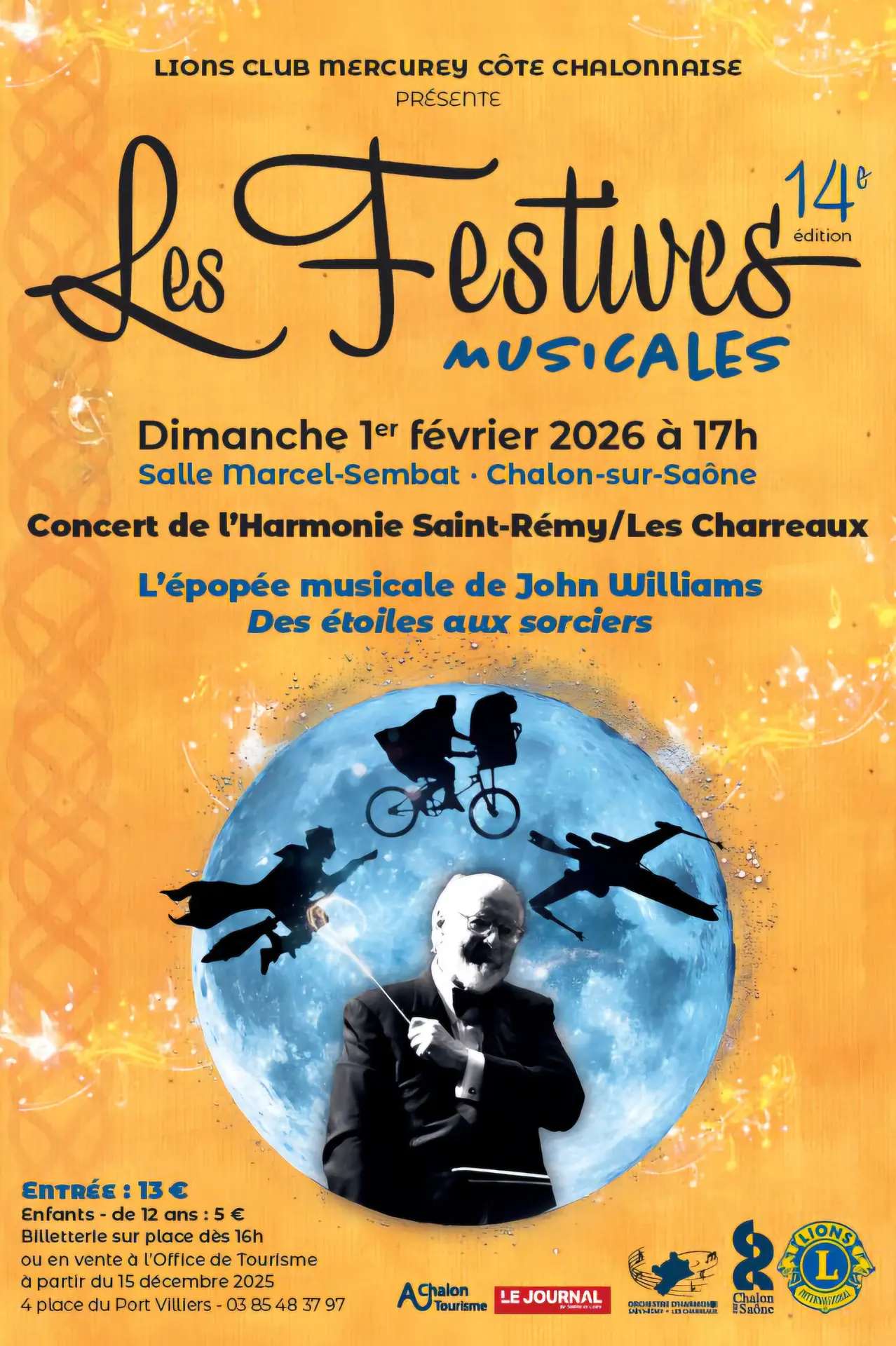 Les Festives Musicales 2026 sont axées sur l'œuvre du compositeur de musiques de films, John Williams.