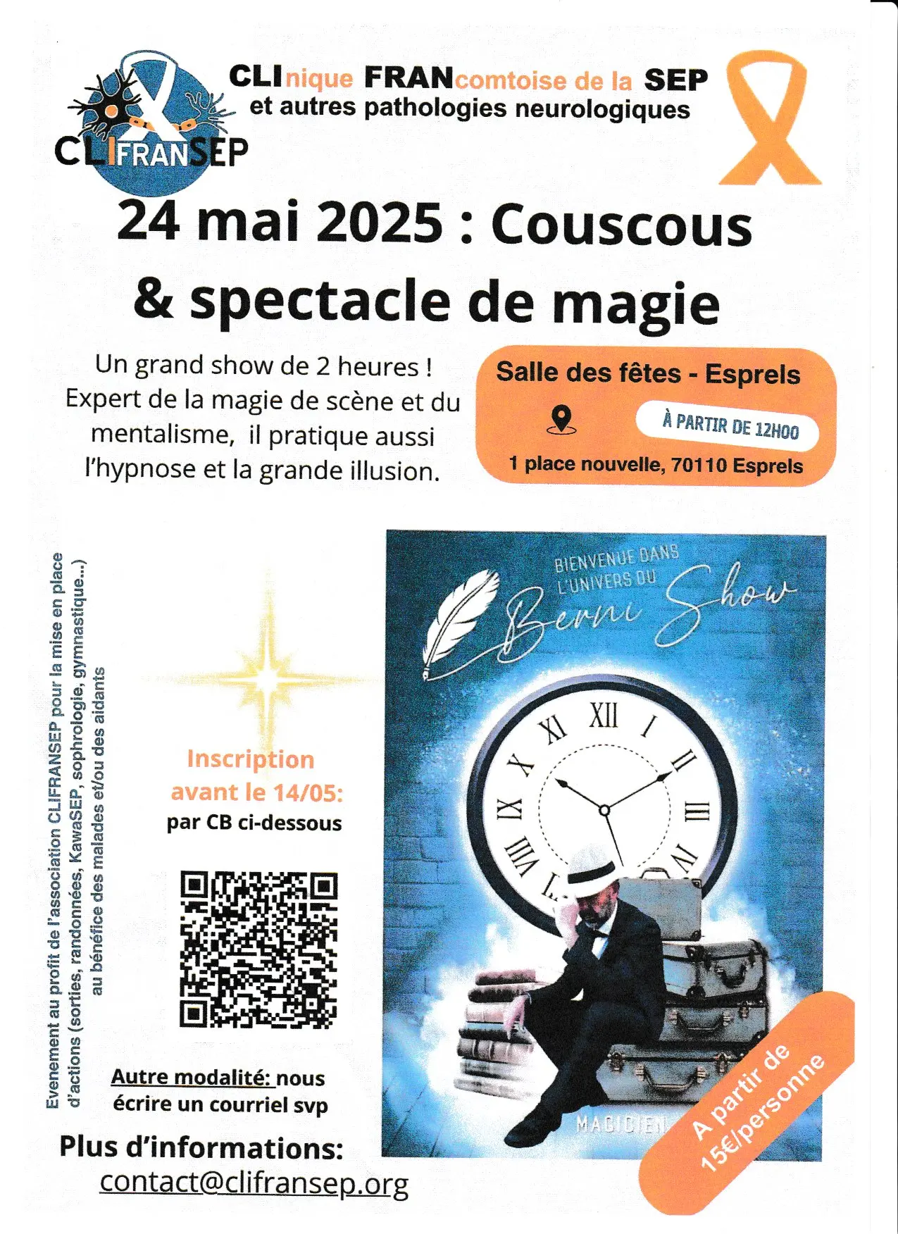 Magie et repas 24 mai ESPRELS