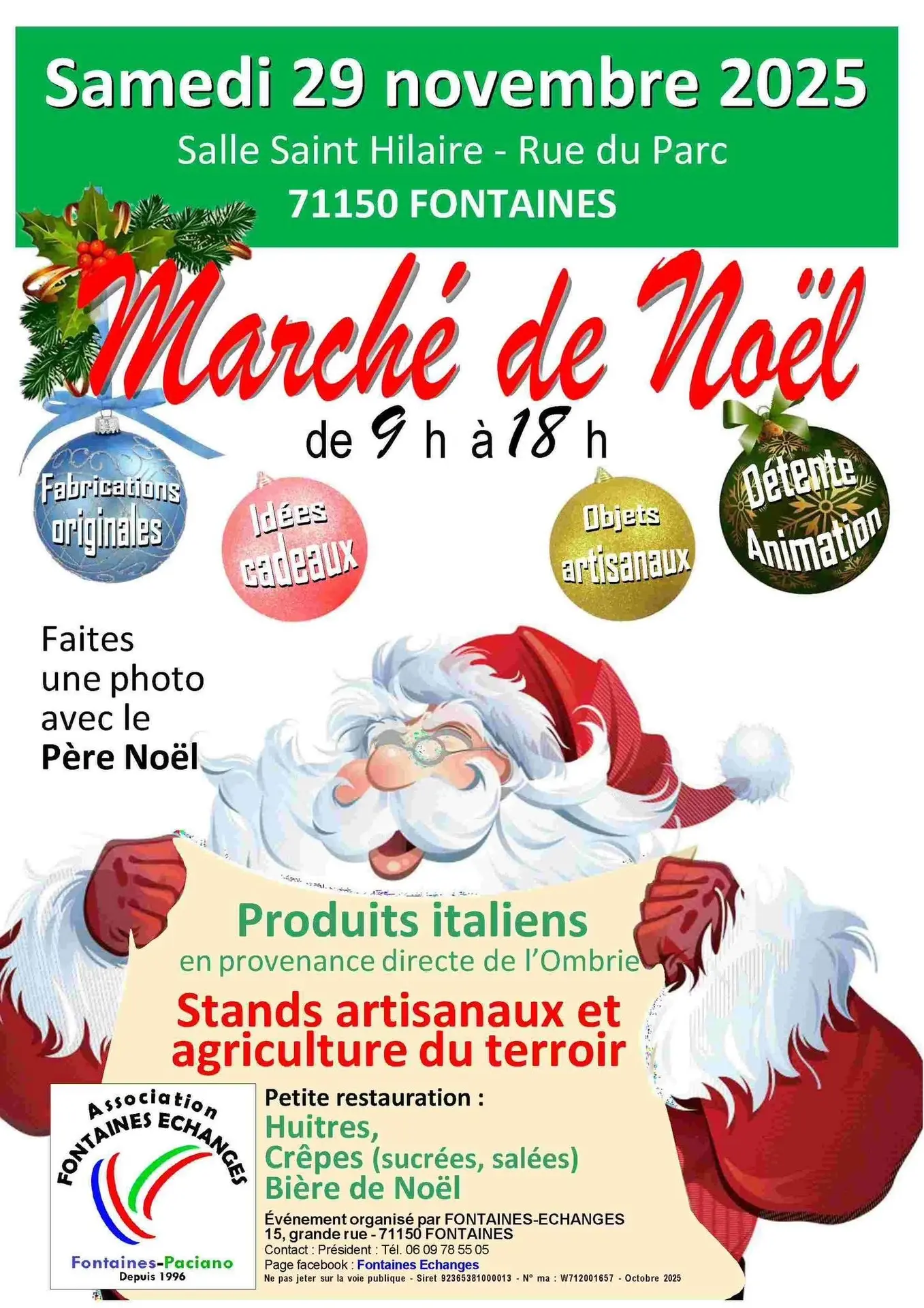 Marché de Noël Fontaines