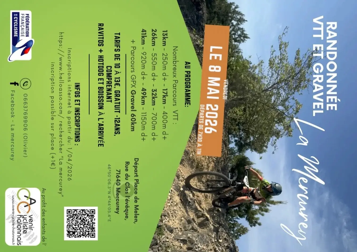 randonée Mercurey le 8 mai Affiche