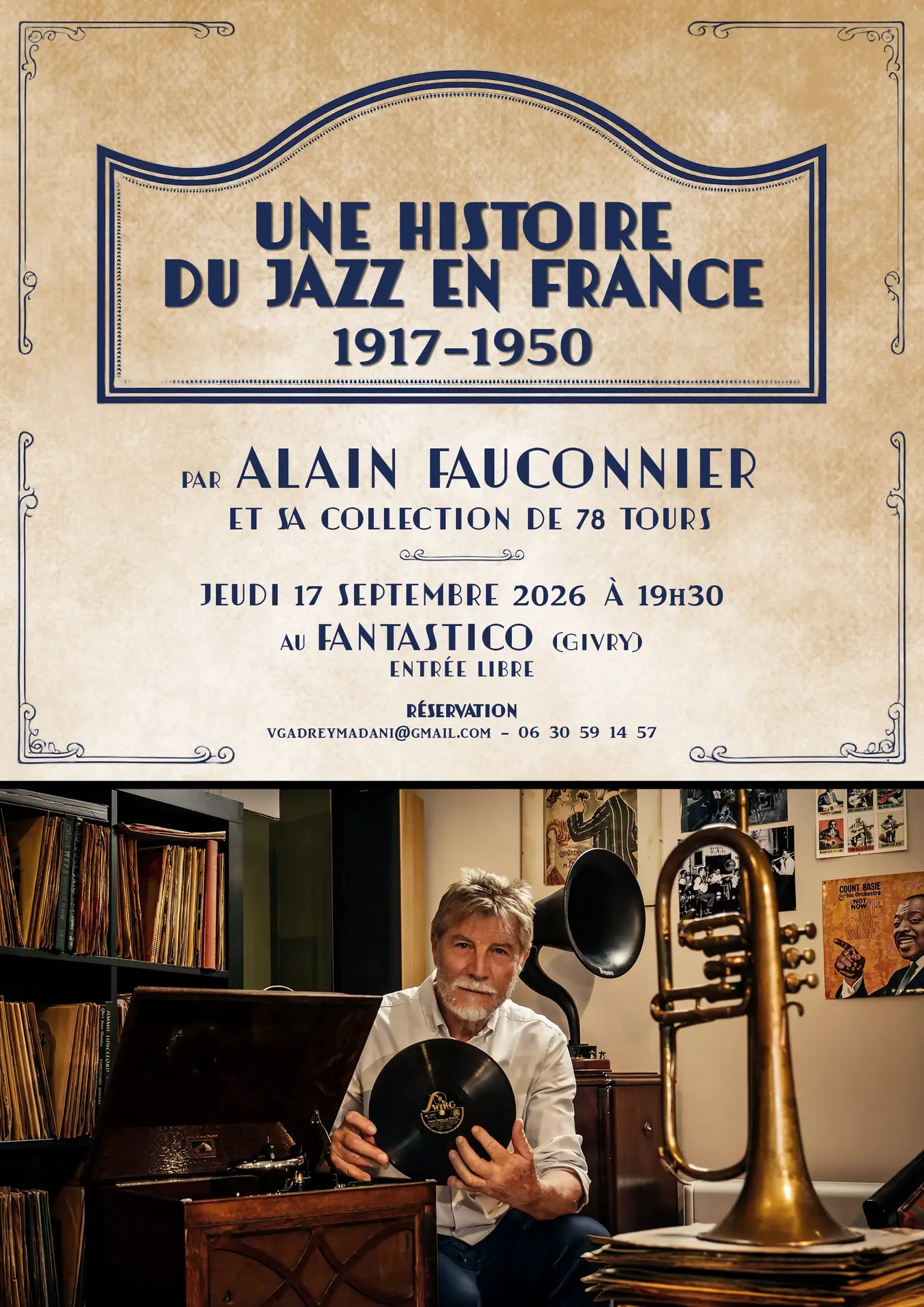 Soirée Conf. Une histoire du Jazz en France 1917-1950