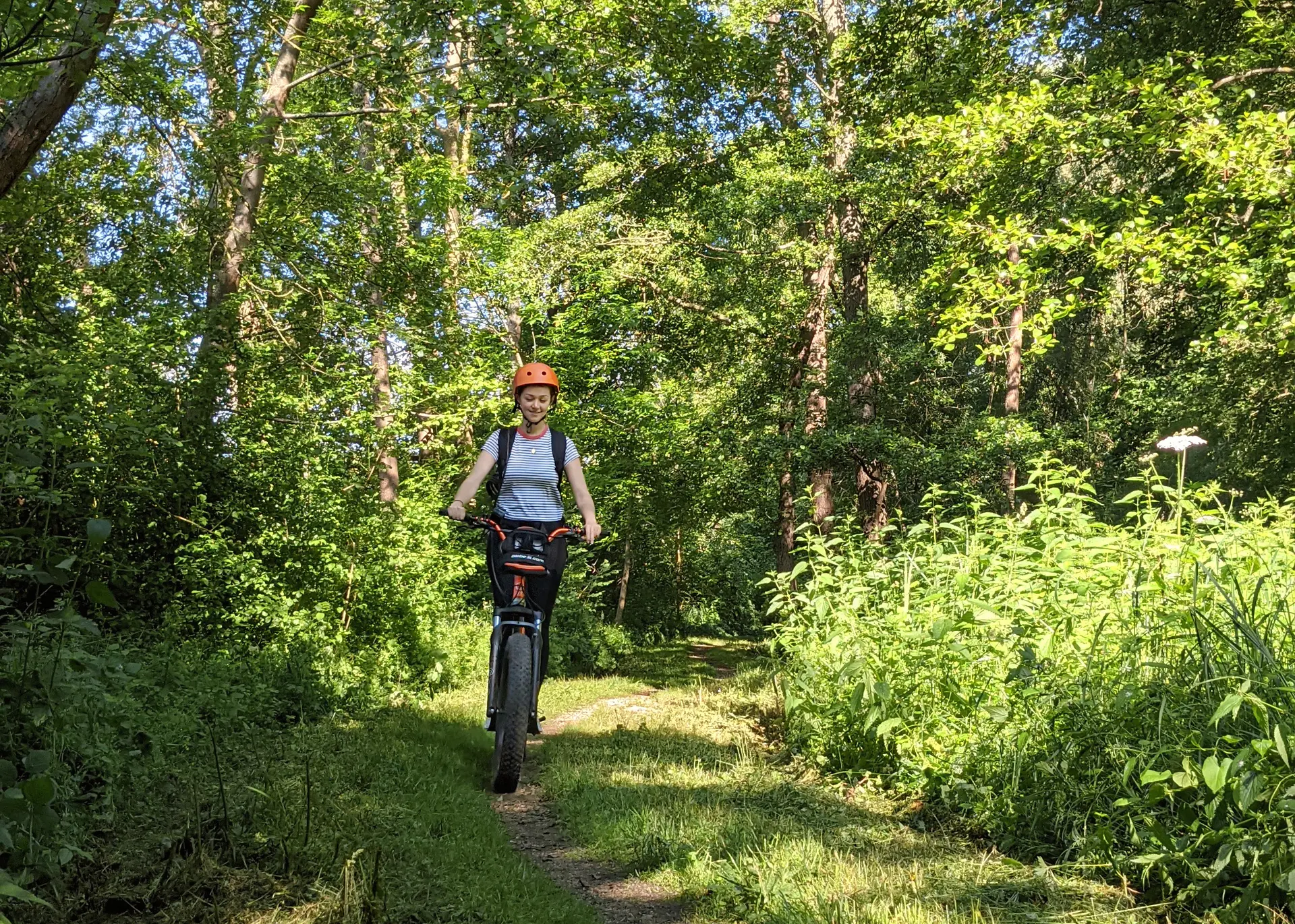 France à Vélo e-trott en forêt