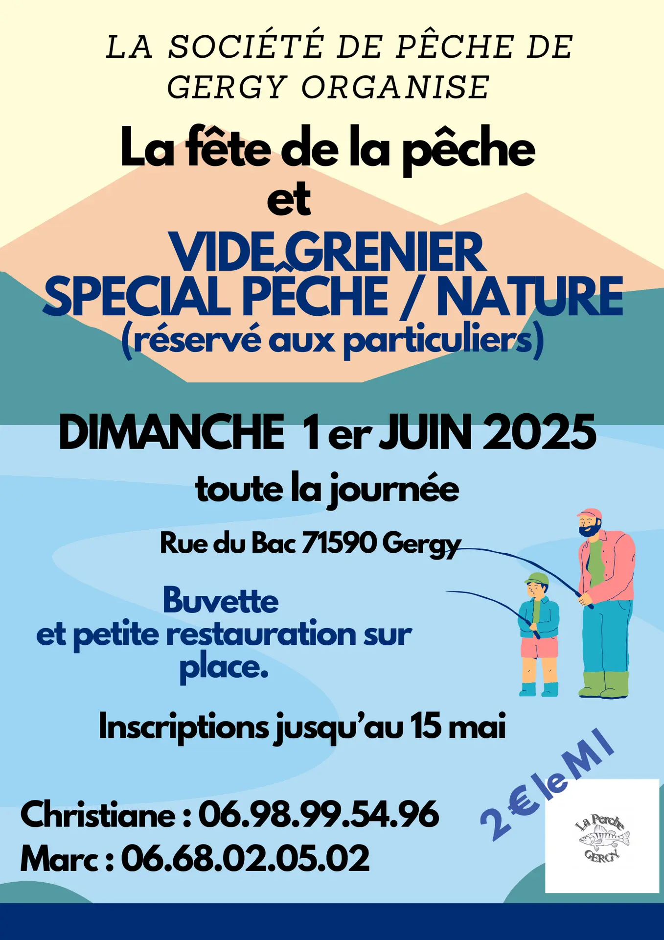 Affiche fête de la pêche 2025