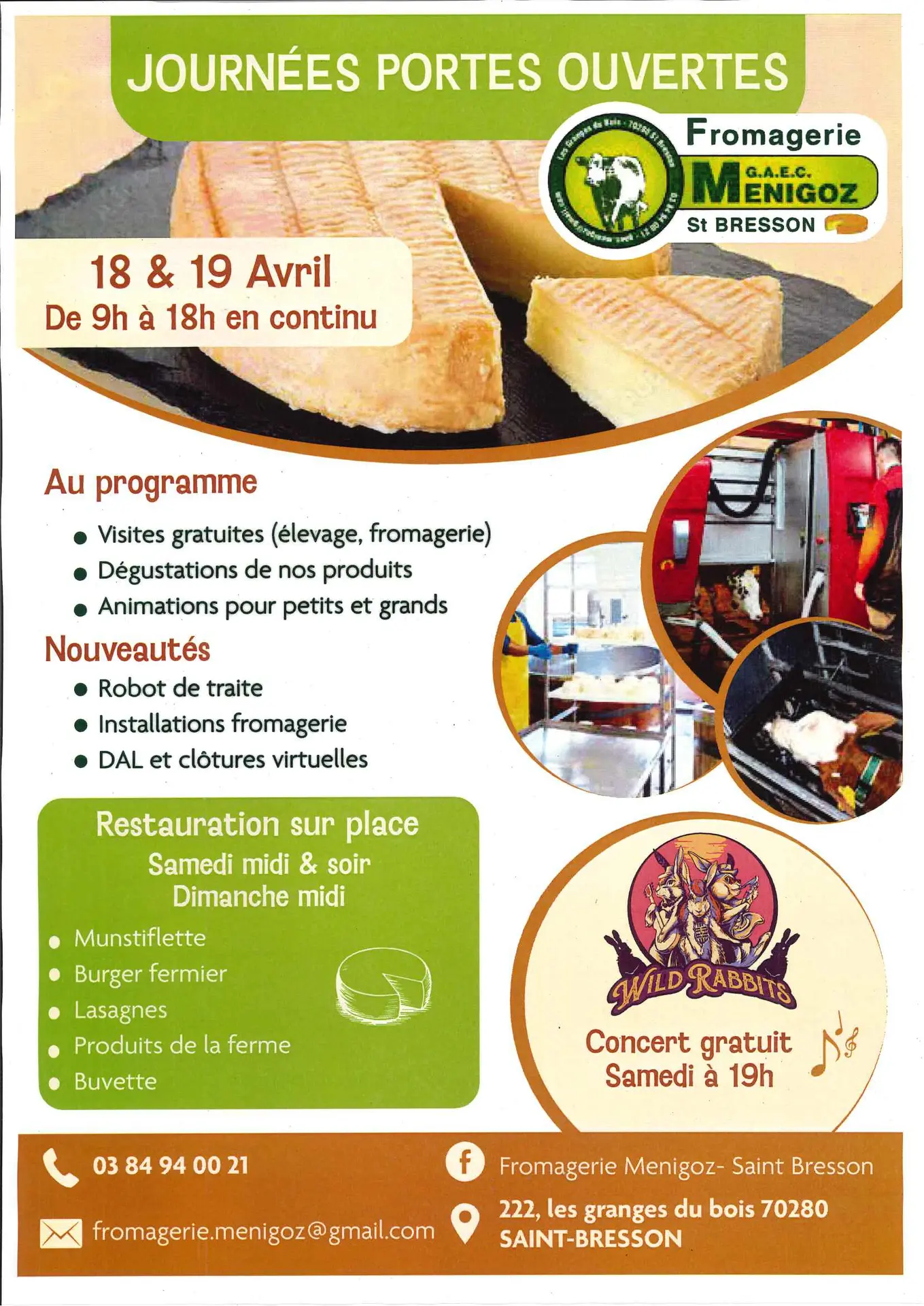 Portes ouvertes Menigoz