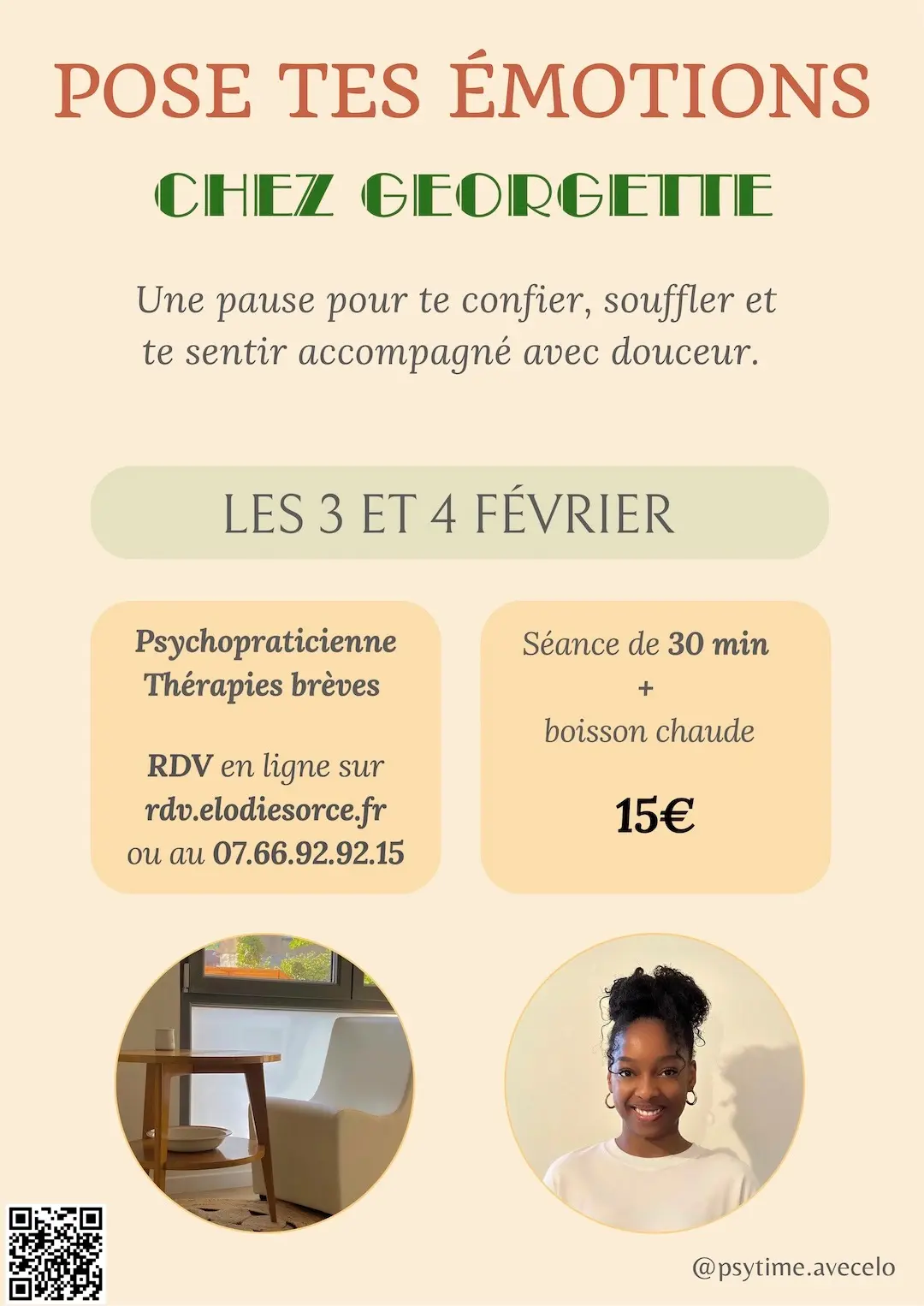 Pose tes émotions chez Georgette