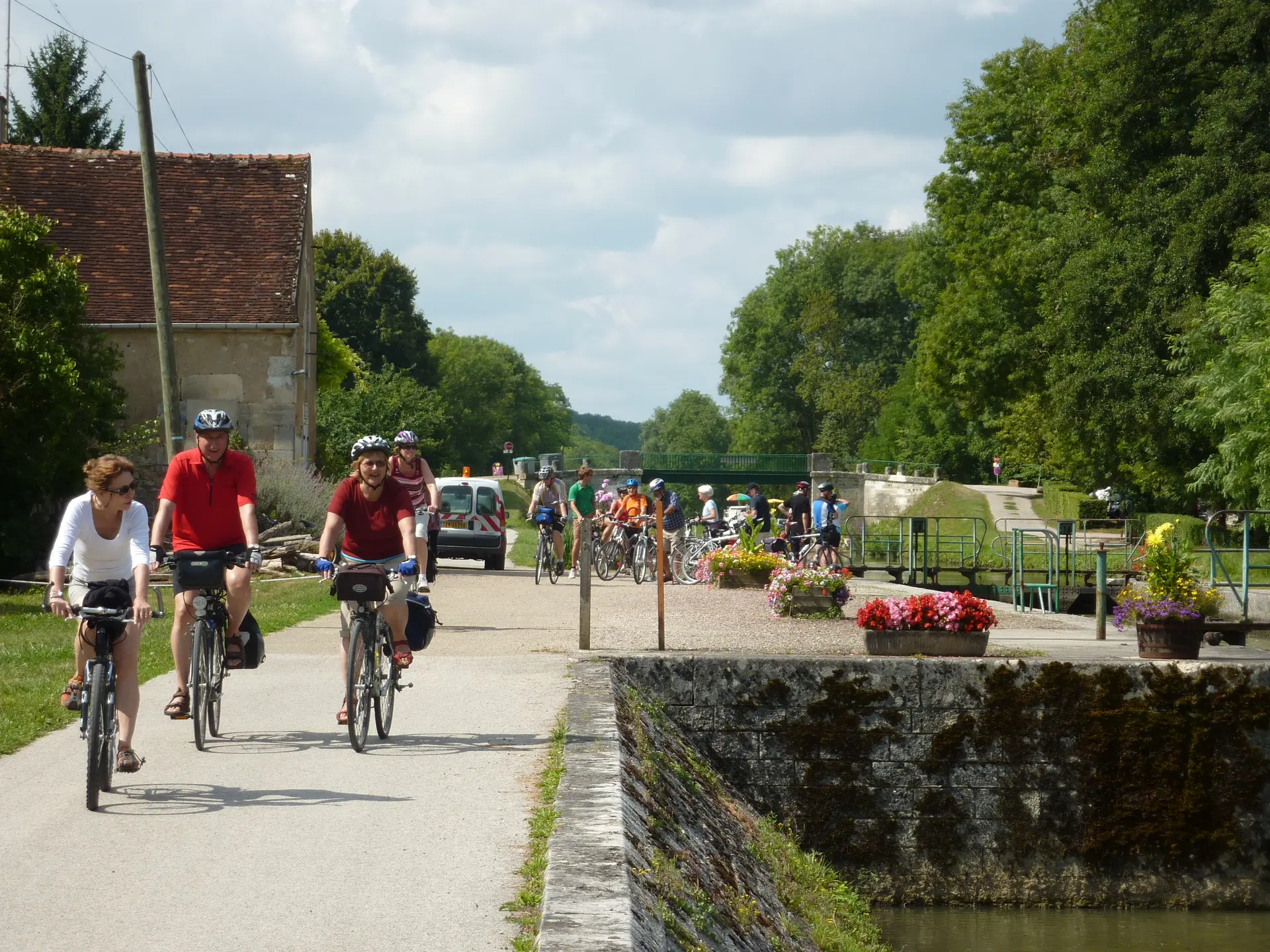 Photos ecluses France à Vélo