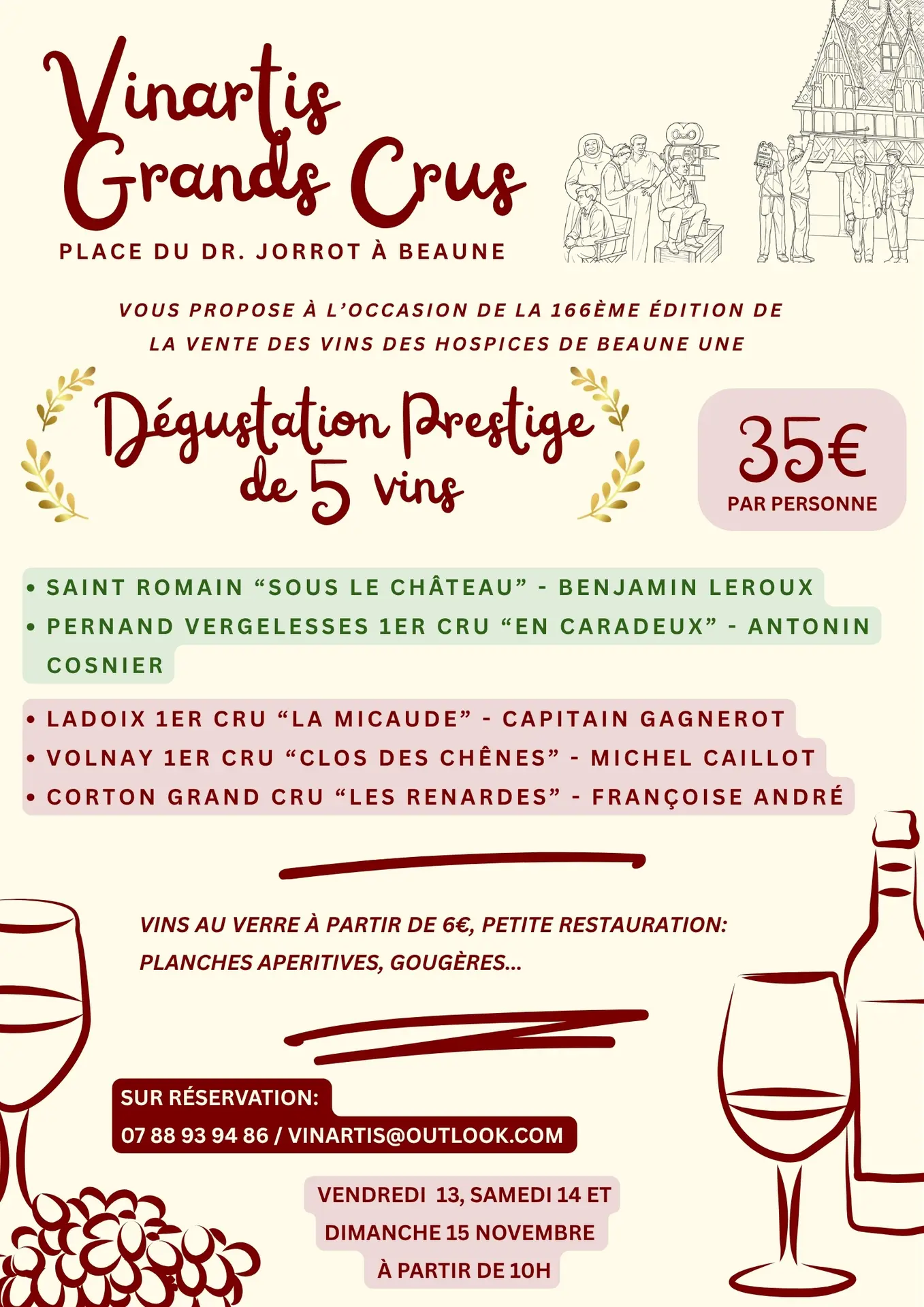 Programme Dégustation Prestige VinArtis Grands Crus VDV 2026