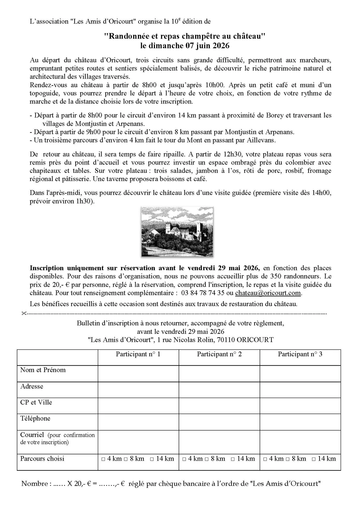 Randonnée 07 juin ORICOURT