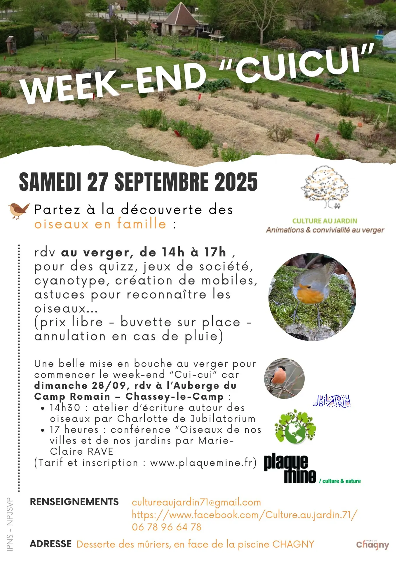 Affiche week-end cuicui