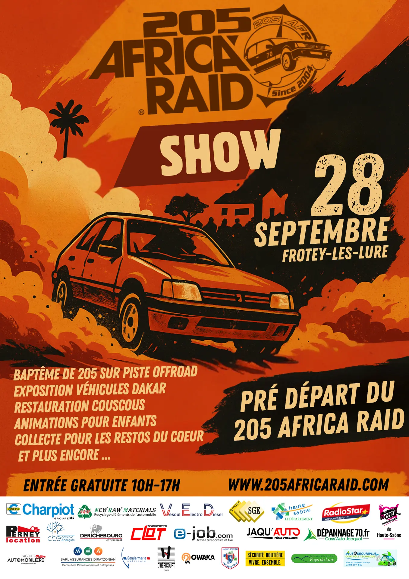 AFFICHE PRE DEPART ET 205 AFRICA RANDO - TEST 4 AFFICHE