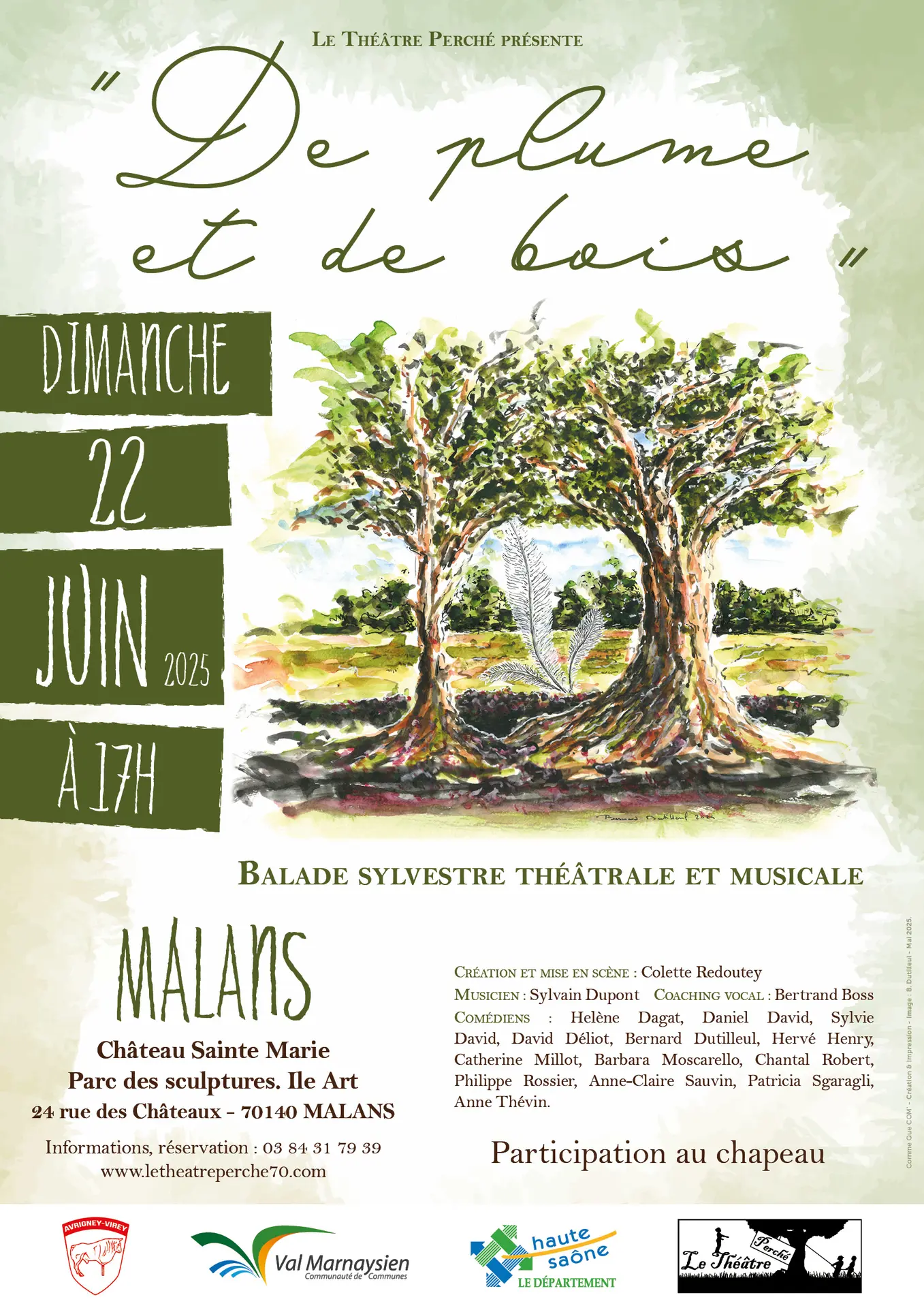 Le Théâtre Perché présente De plume et de bois