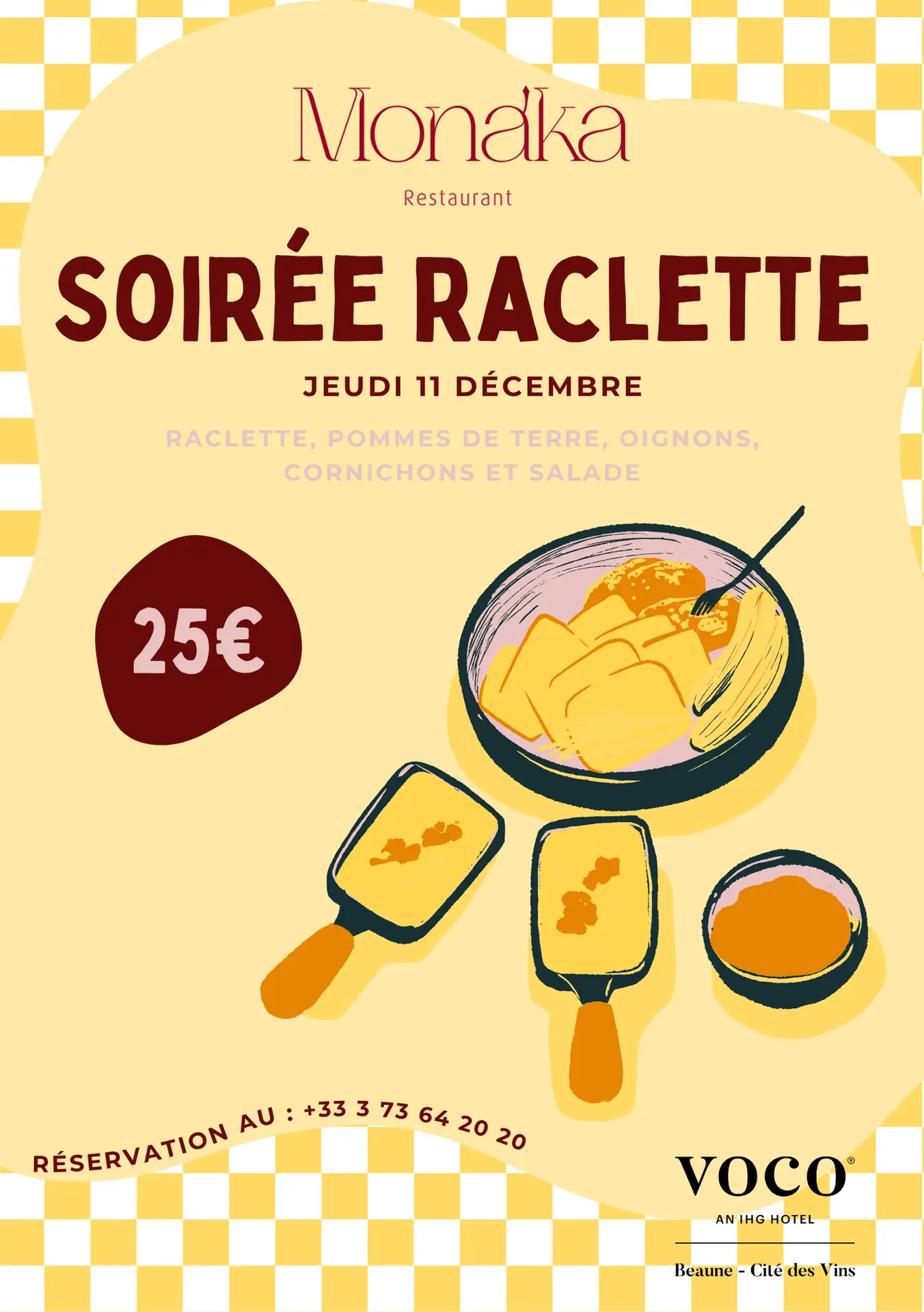 Soirée Raclette au restaurant Monaka